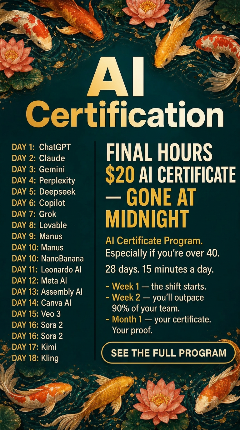 AI Weekly Facebook ad