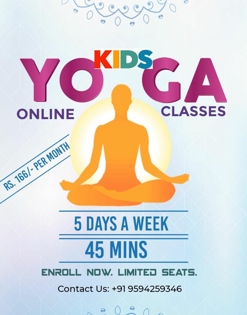 Shyam Bhai Online Yoga Classes via Video Call Facebook ad