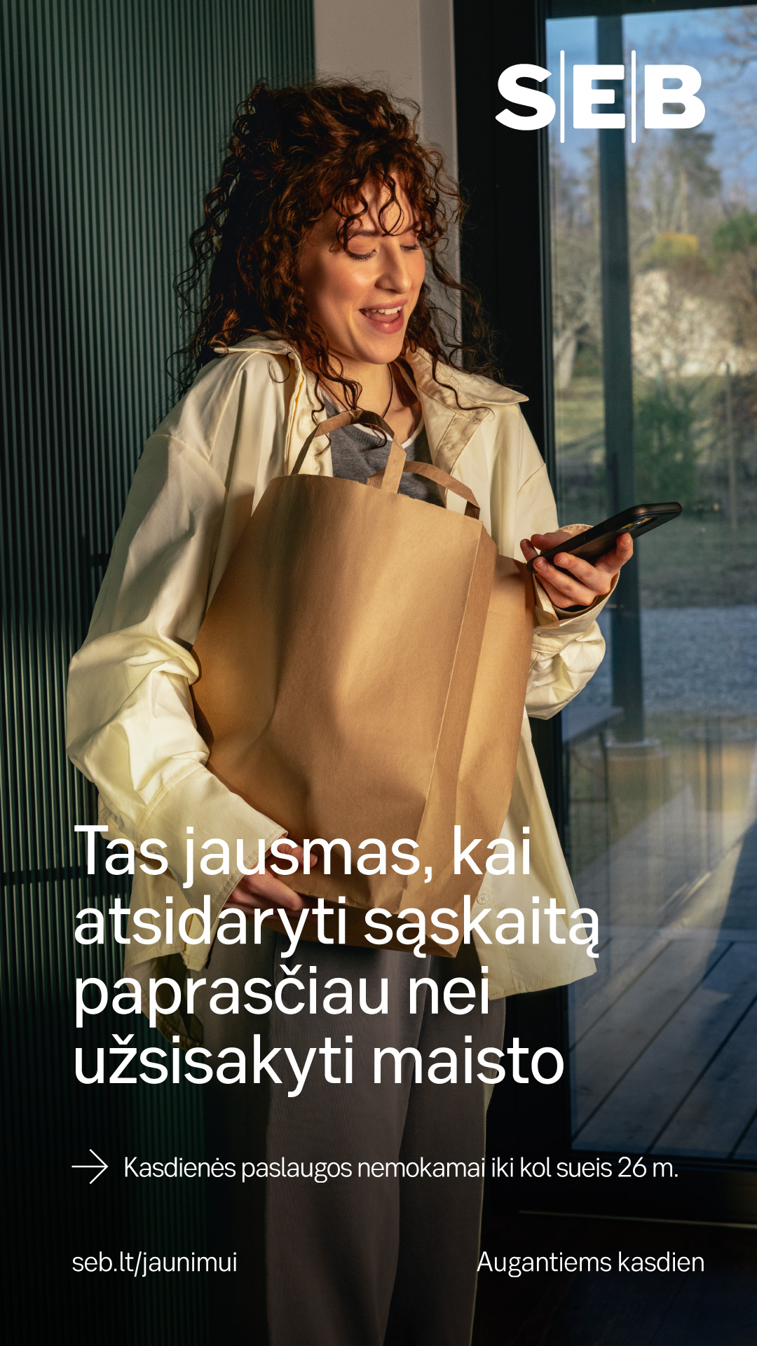 SEB Lietuvoje Facebook ad