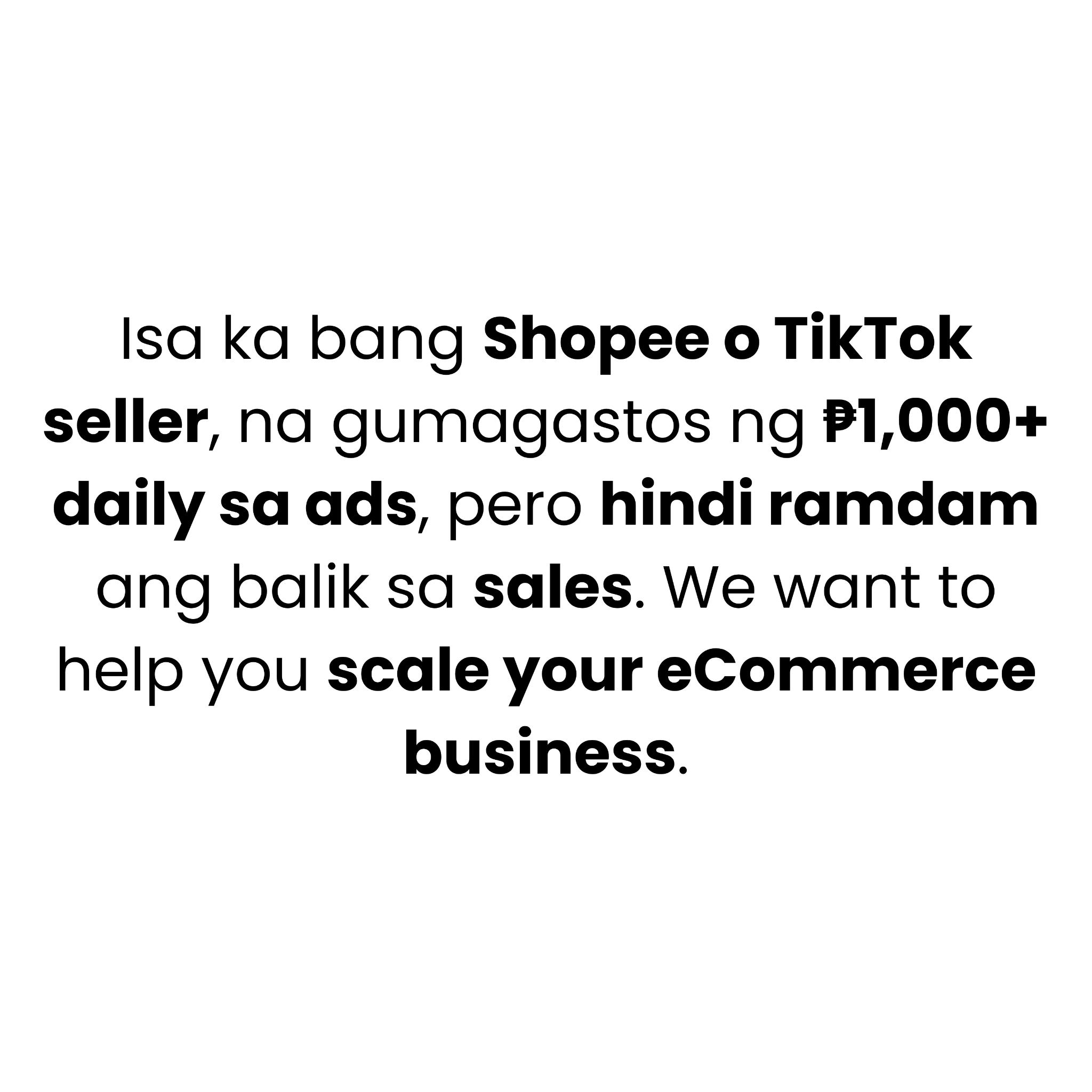 ECOM Accelerator Facebook ad