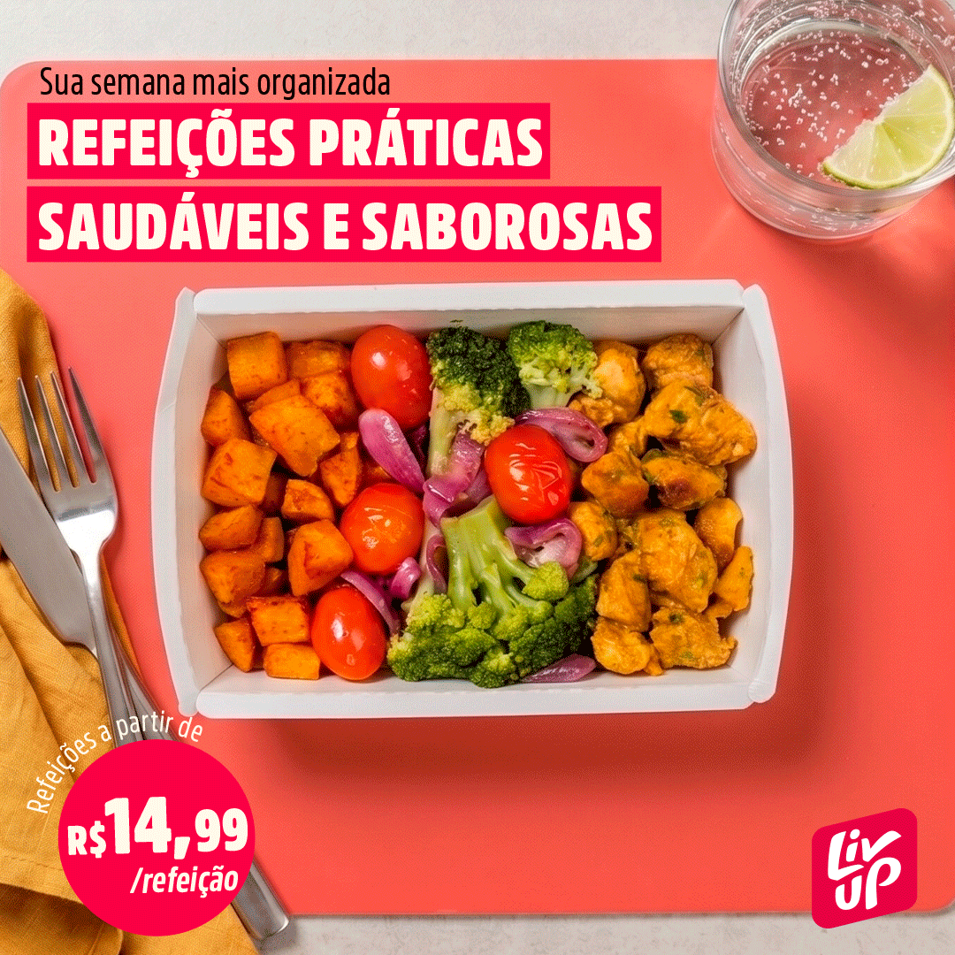 Liv Up Facebook ad: Marmitas a partir de R$19,99