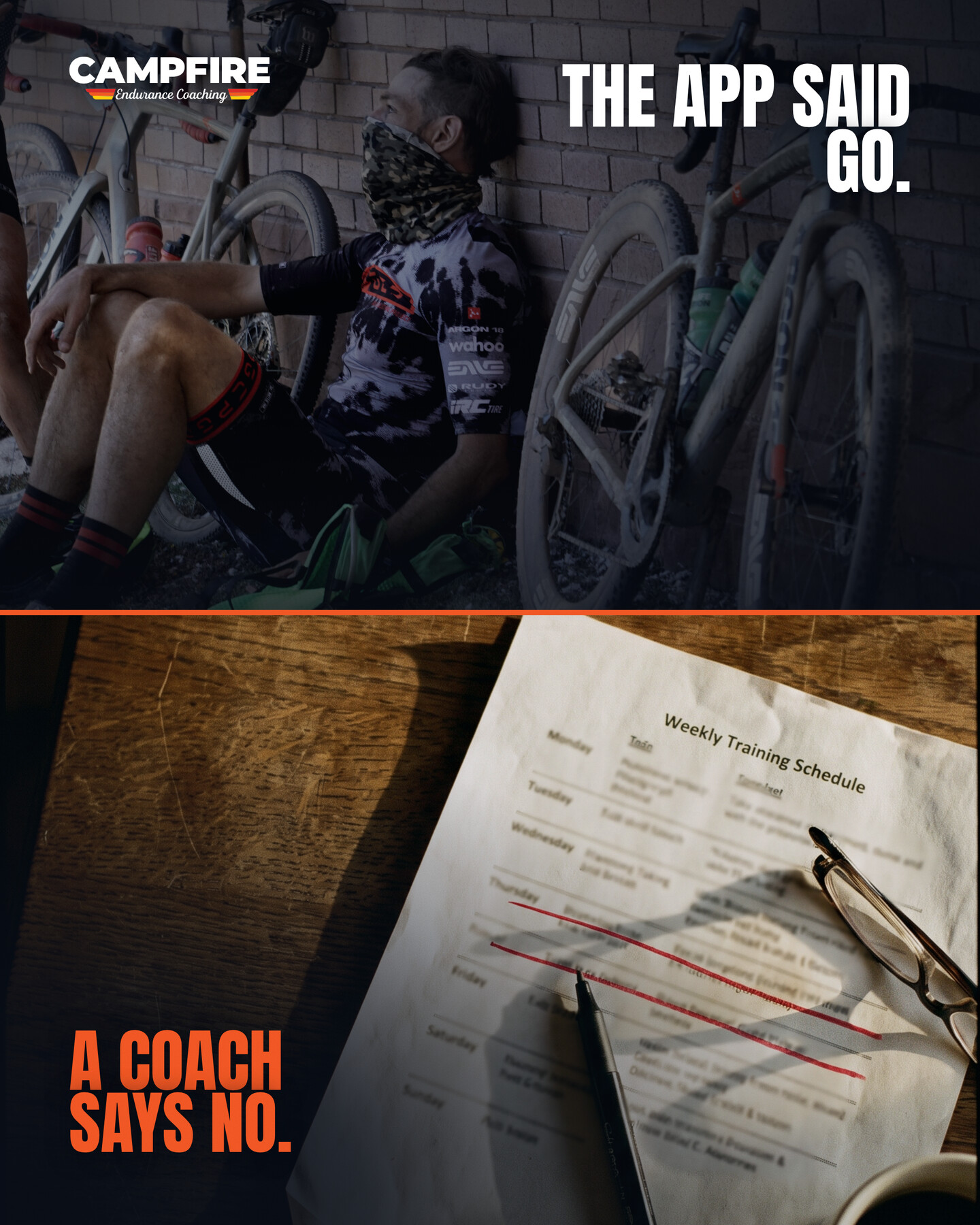 Campfire Endurance Coaching Facebook ad