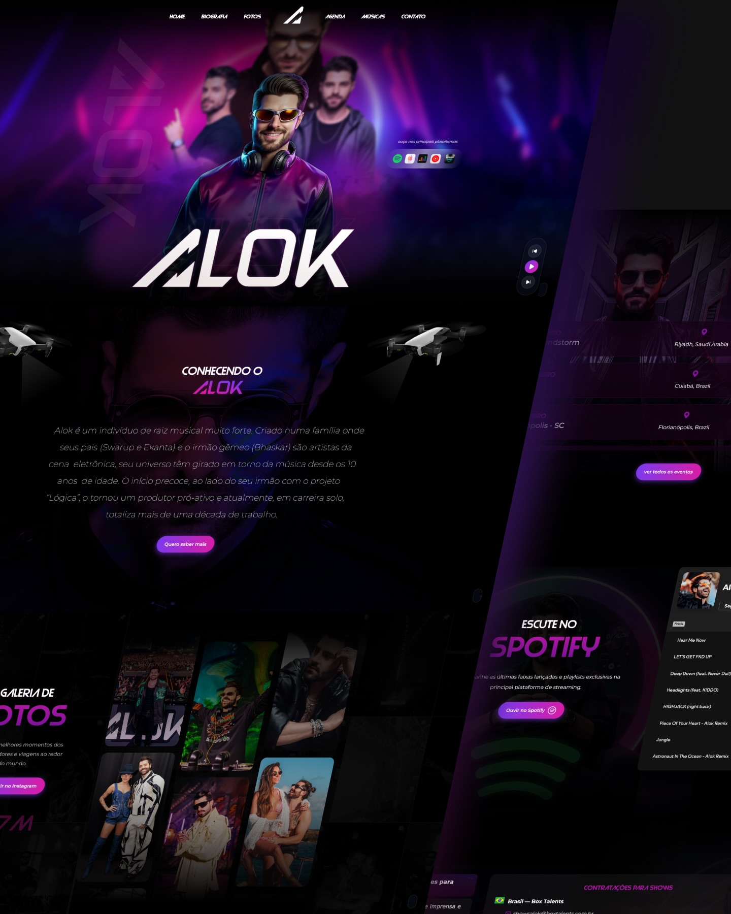 Wesley Souza - Web Designer Freelancer Facebook ad: Projeto de estudo com tema do melhor Dj…