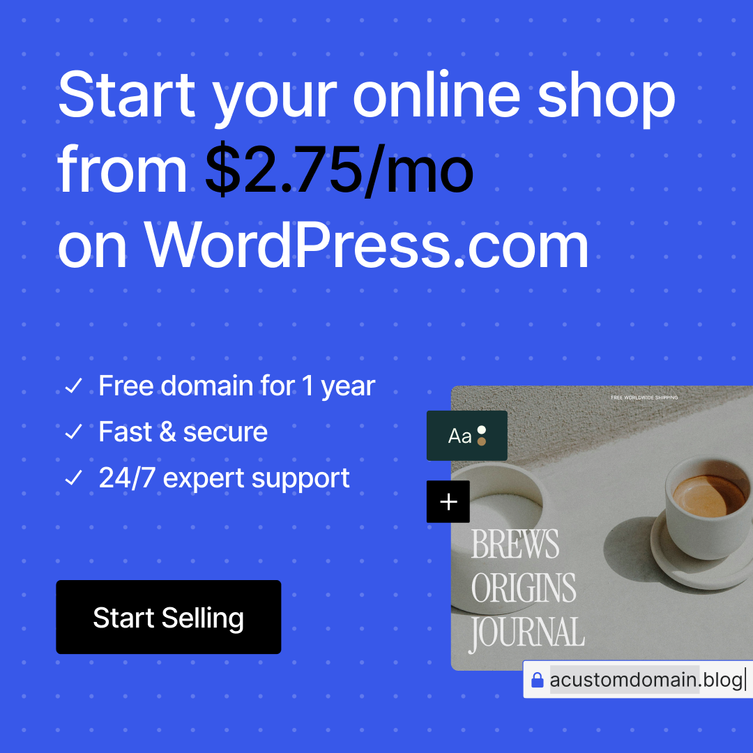WordPress.com Facebook ad