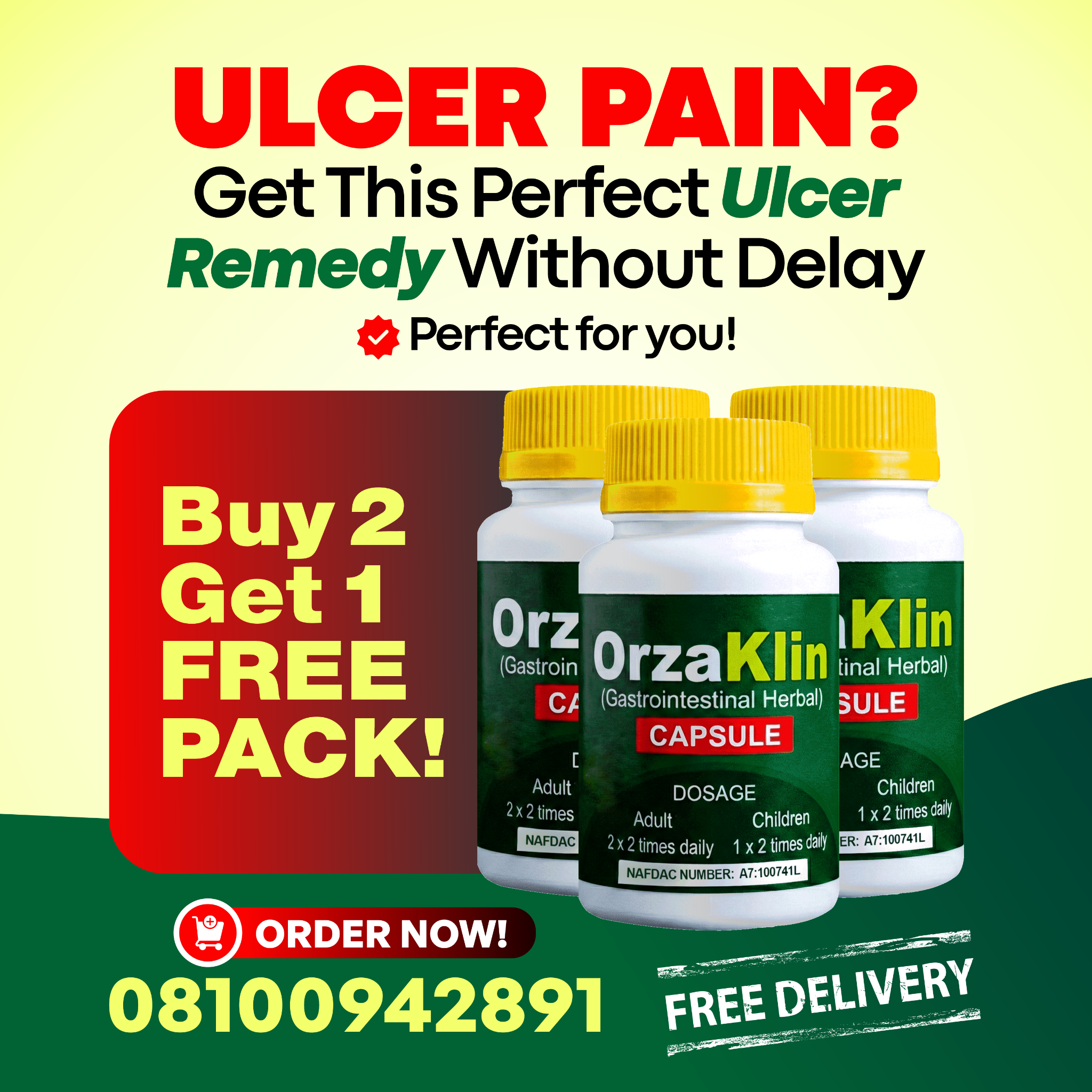 Exploring Nature Facebook ad: ULCER NATURAL REMEDY