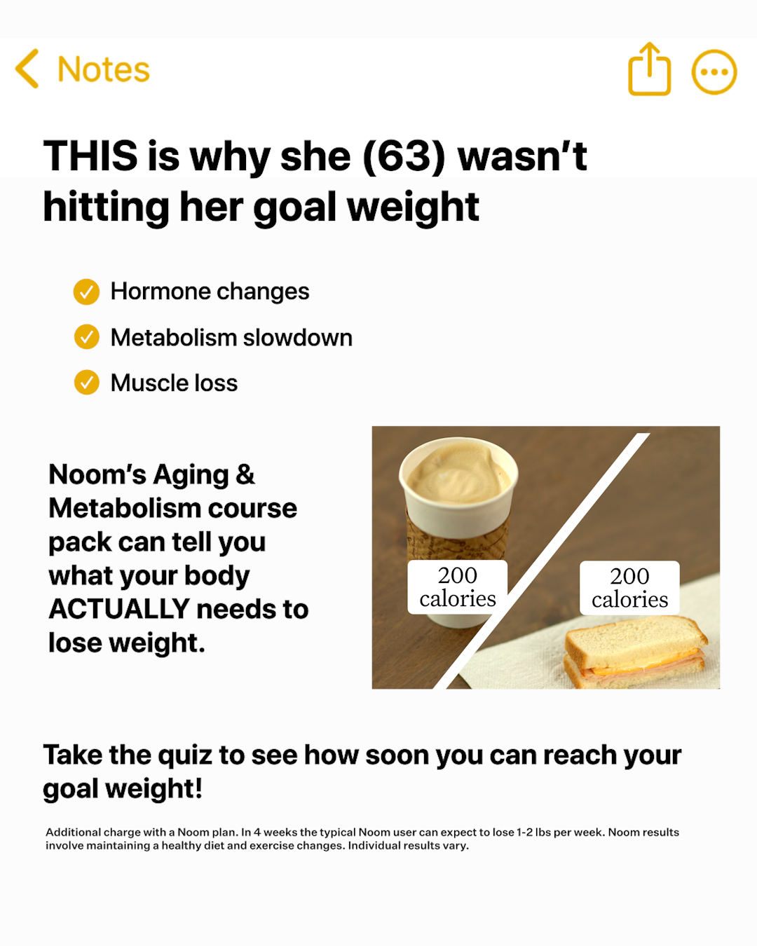 Noom Facebook ad