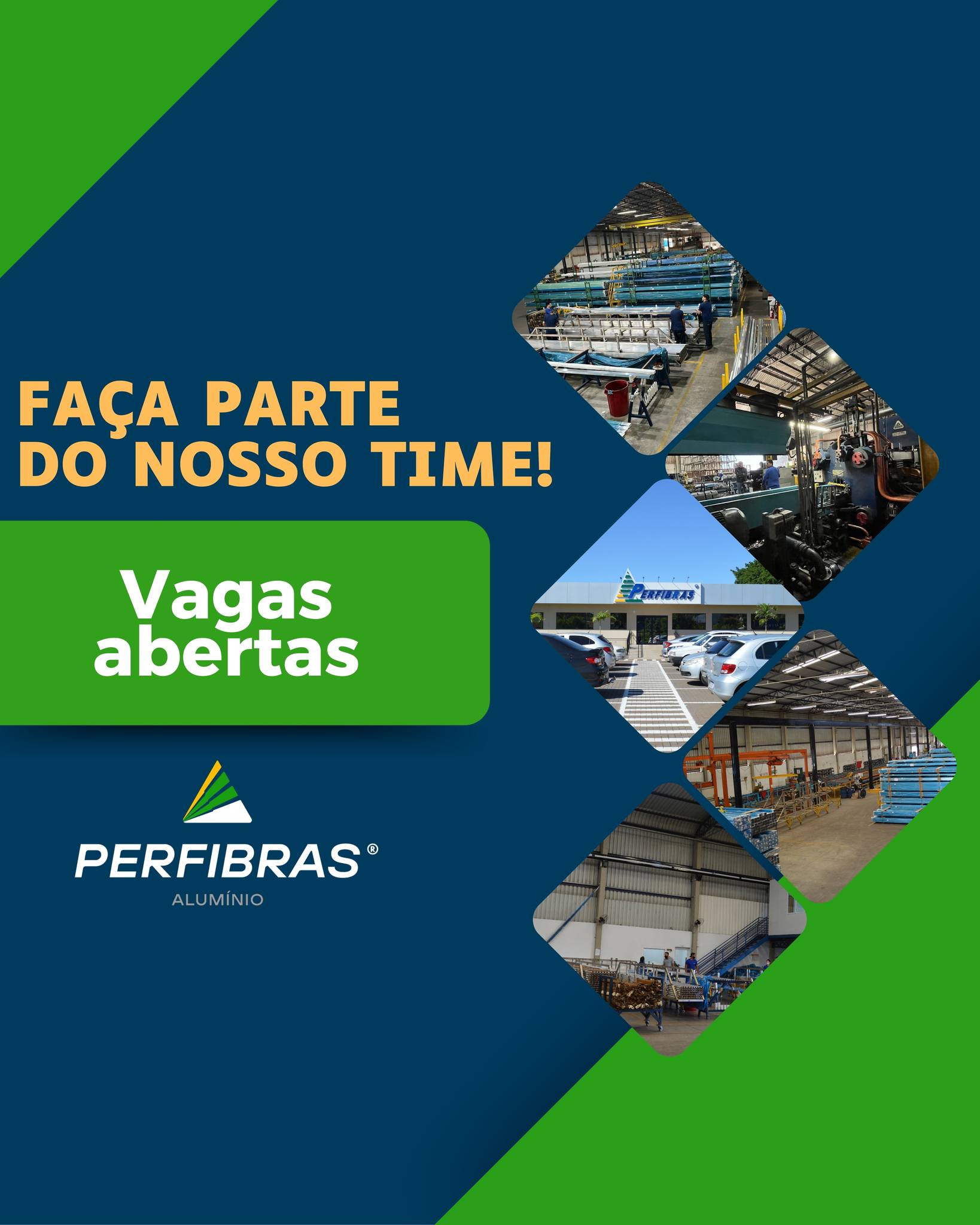 Perfibras Indústria e Comércio de Alumínio Facebook ad: ESTAMOS CONTRATANDO!