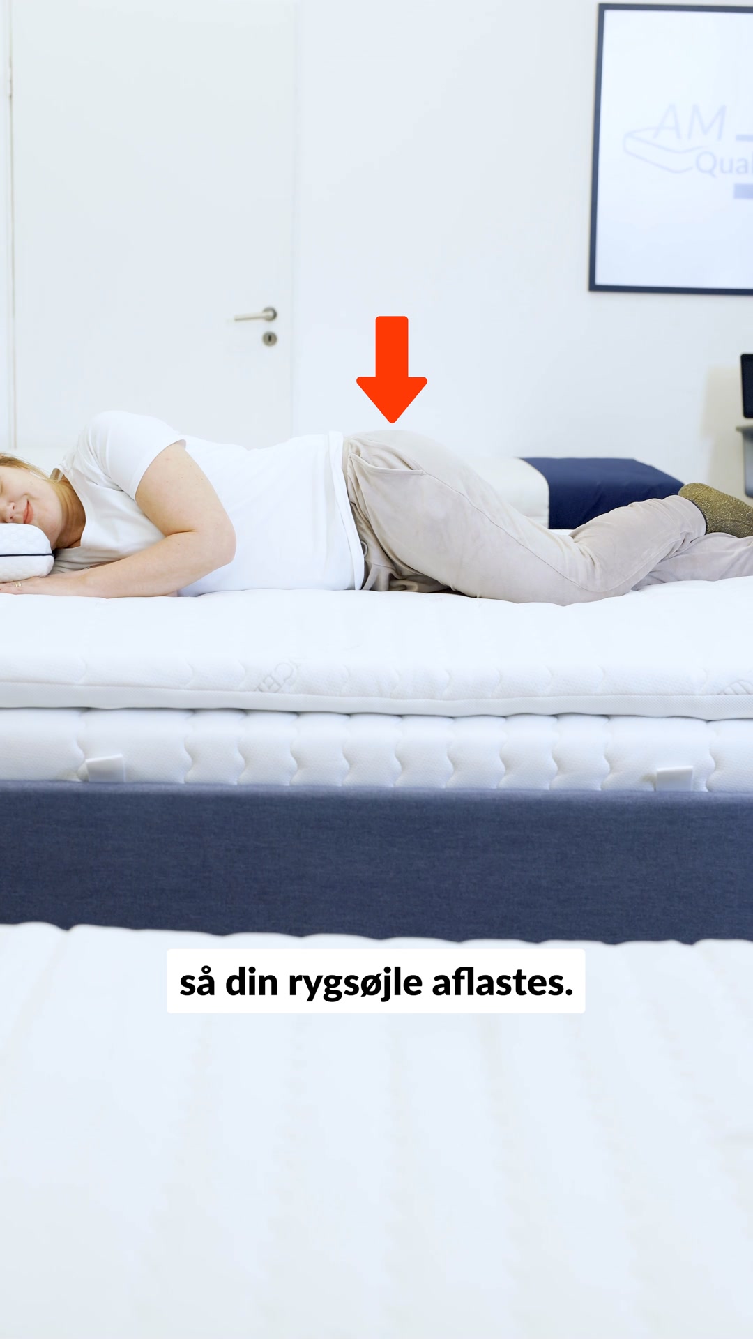 AMQ Sleep Facebook ad: Din ryg vil takke dig for det