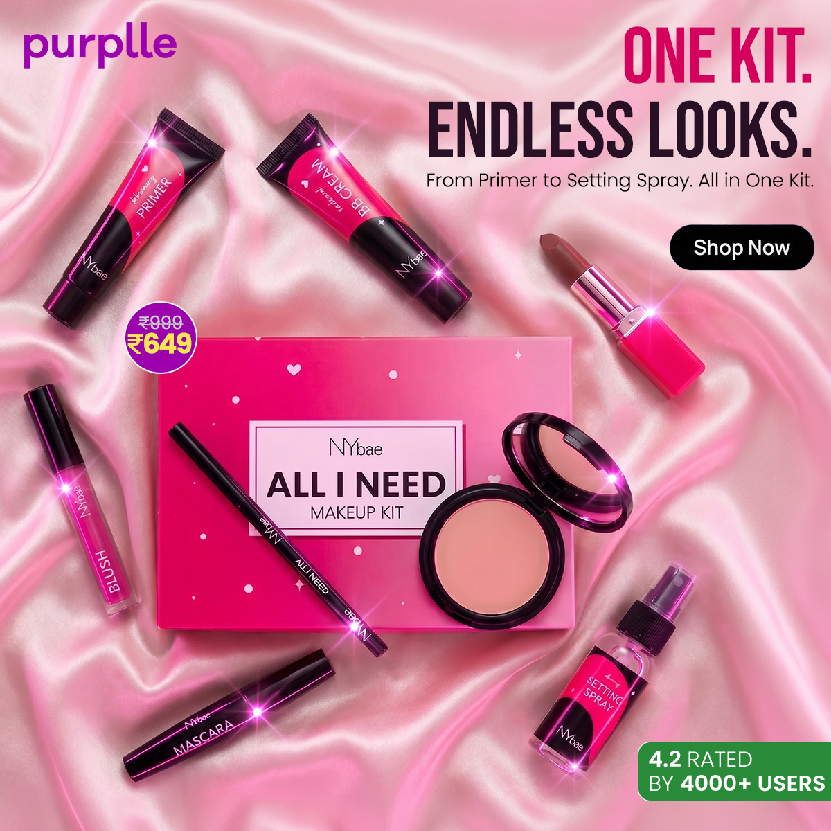 Purplle Makeup Page Facebook ad