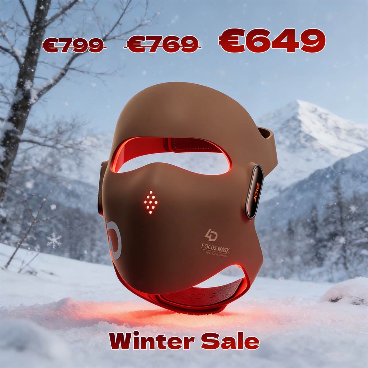 JOVS Europe Facebook ad: JOVS Winter Sale: Grab the 4D Mask for €649!