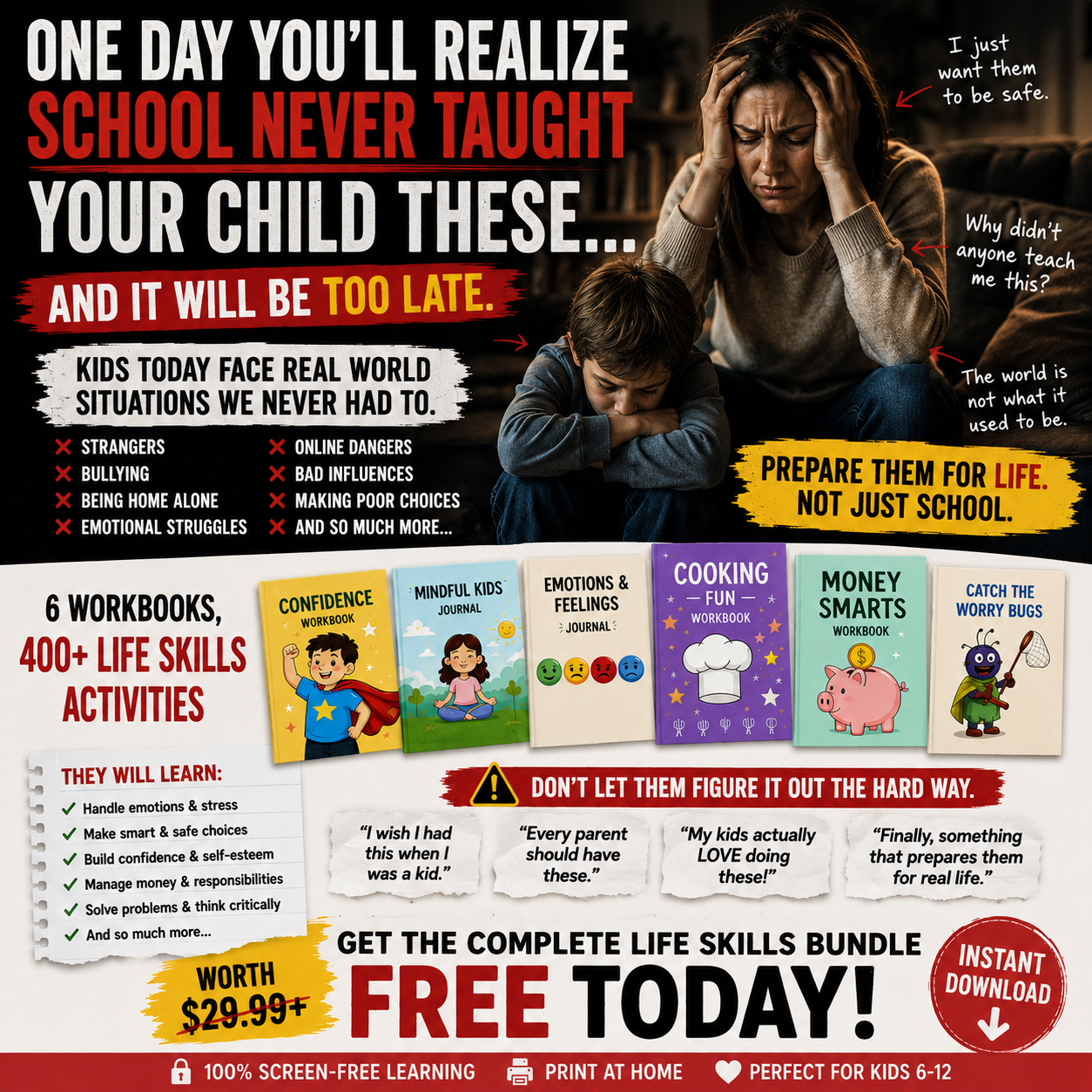 SteadyKid Facebook ad