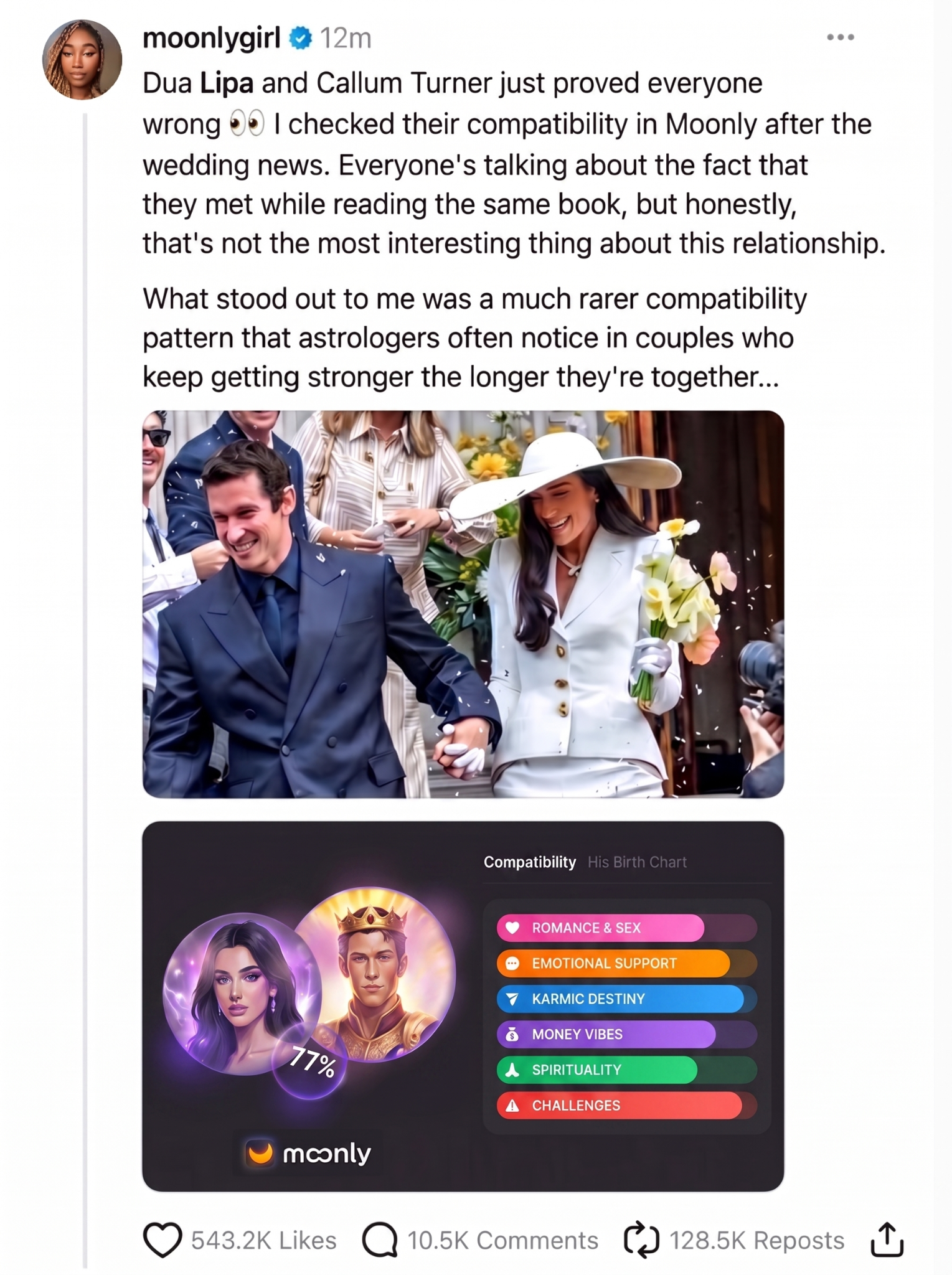 Moonly Facebook ad