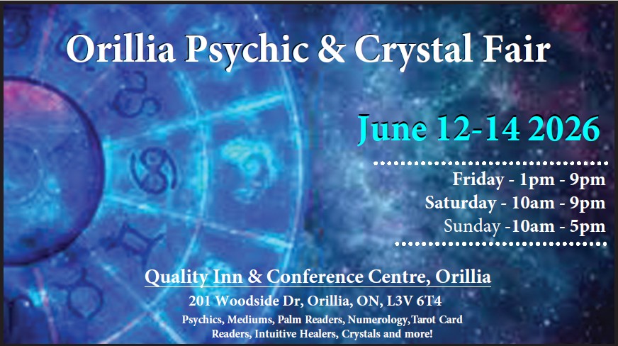 Psychic Fairs Facebook ad: Orillia Psychic & Crystal Fair