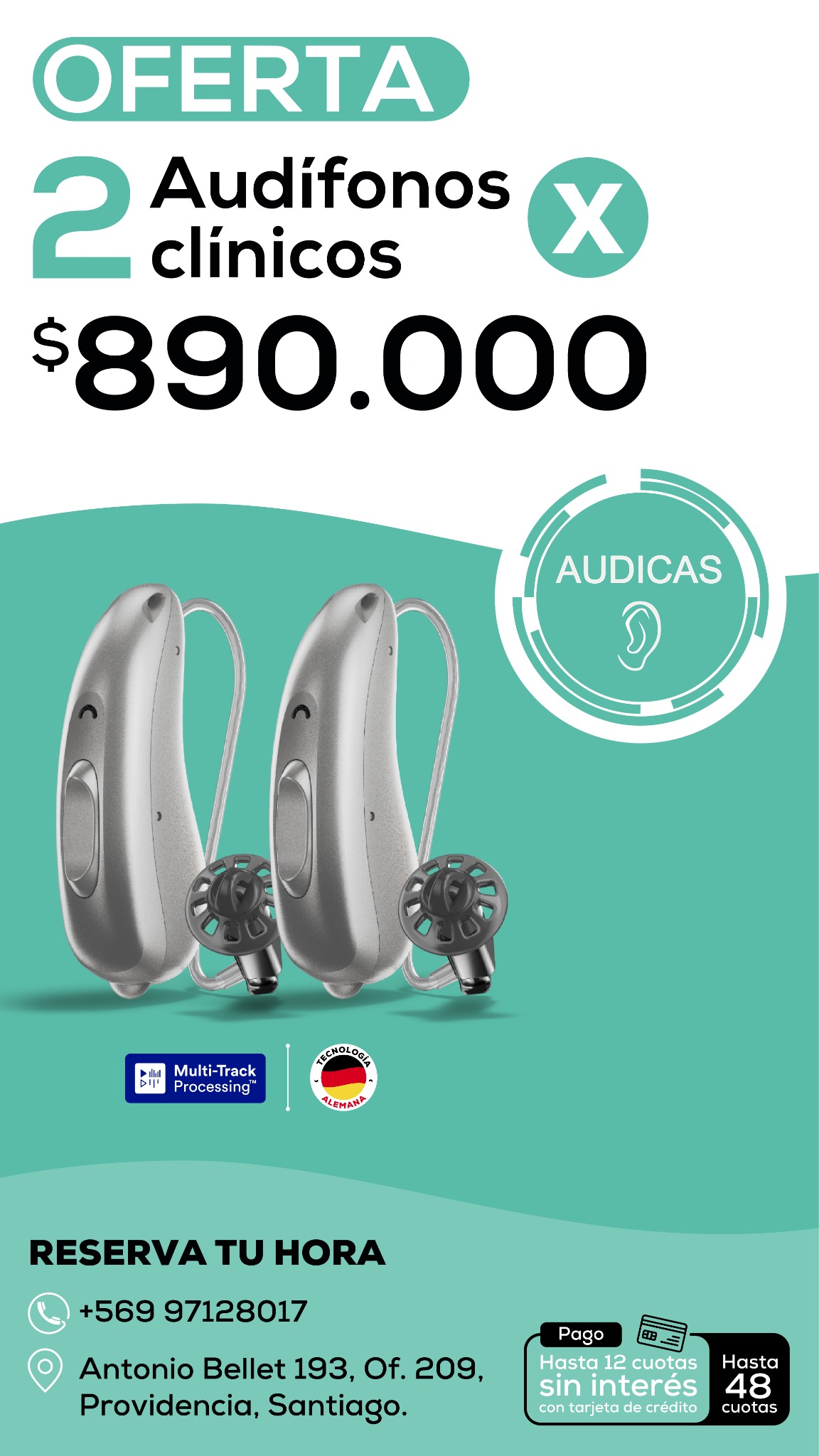 Audicas Facebook ad from Jun 5, 2026