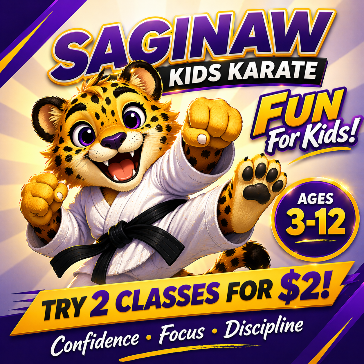 Cosens Martial Arts Saginaw Facebook ad