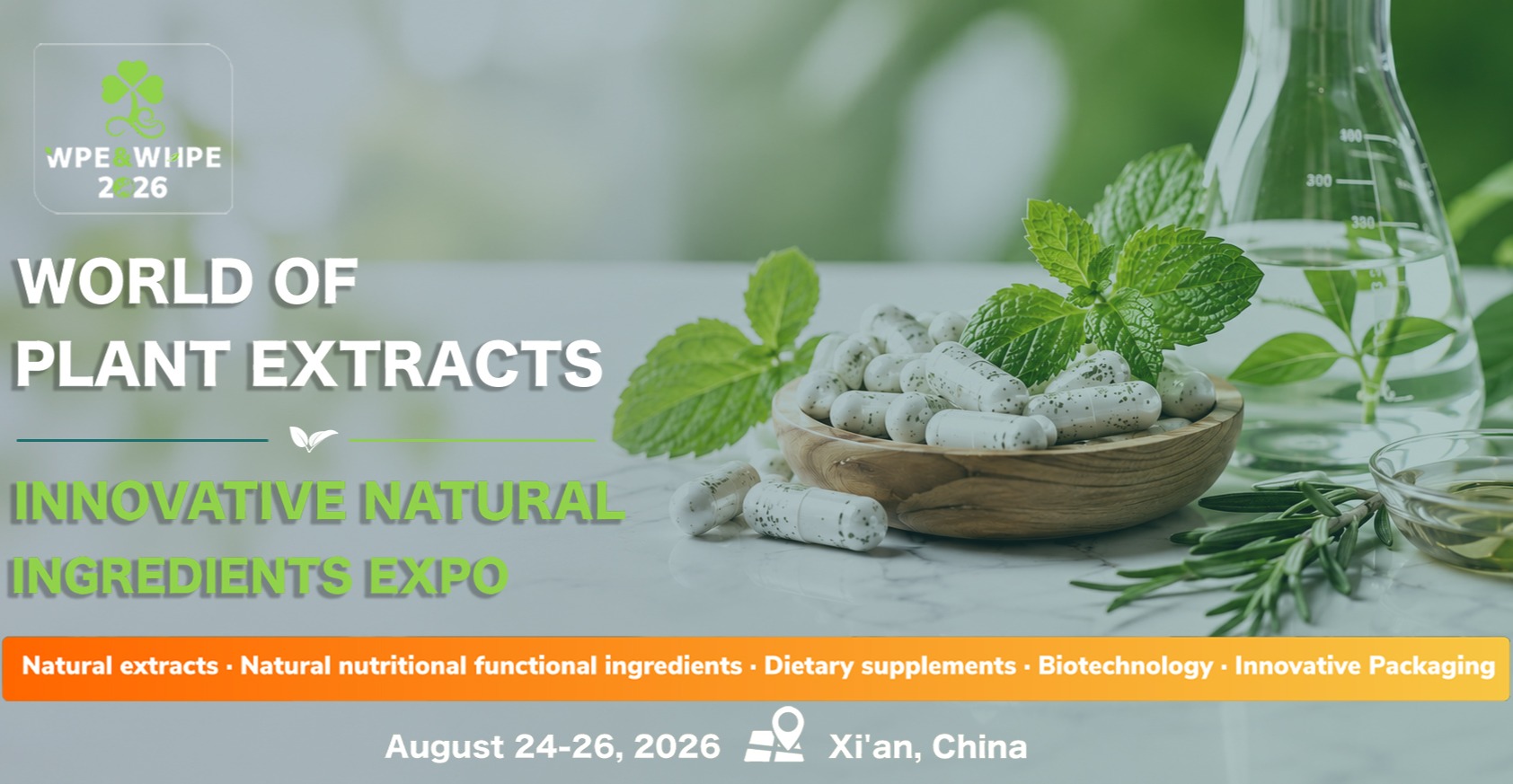 WPE&WHPE-World of Plant Extracts Innovative Natural Ingredients Expo Facebook ad