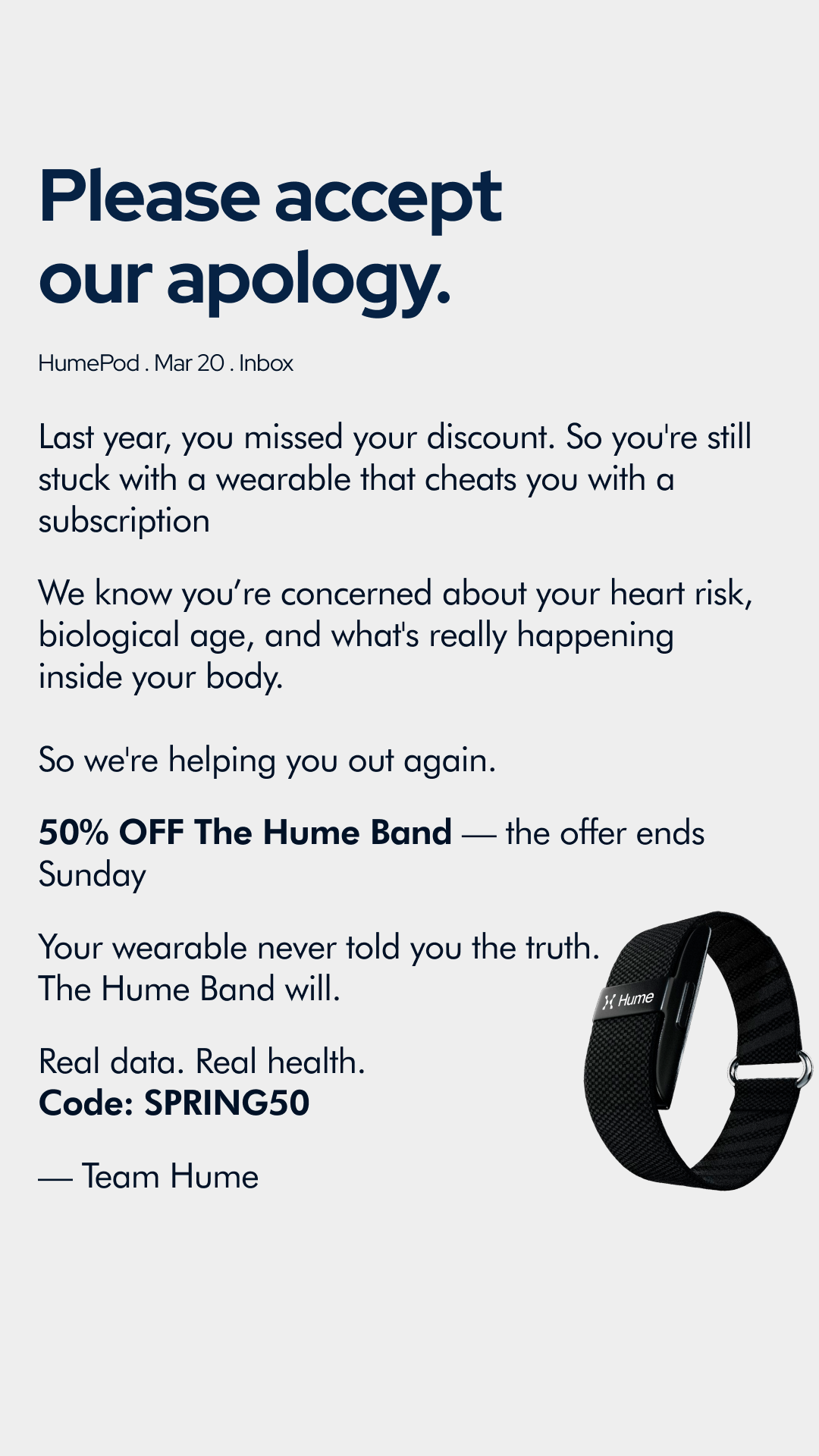 The Wellness Dashboard Facebook ad
