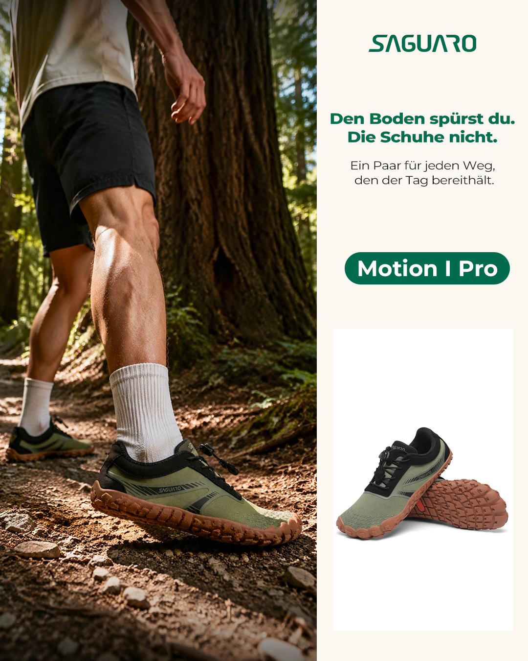 Saguaro De Facebook ad: Von Stadt bis Wald. Ein Schuh.