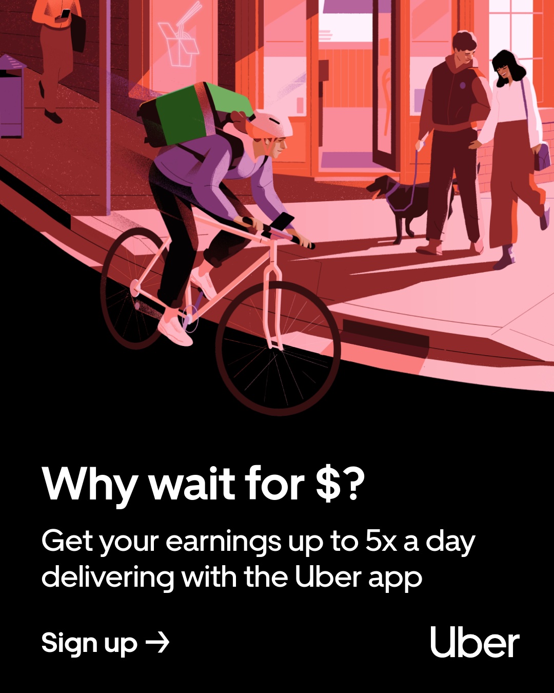 Uber Eats Facebook ad