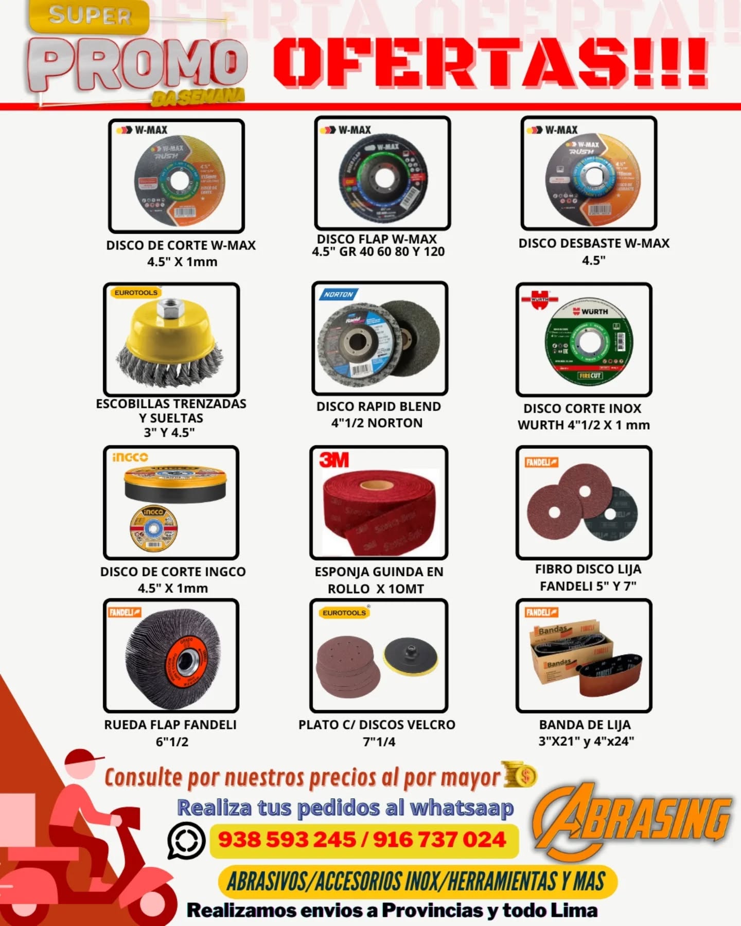 Abrasing SAC Facebook ad: Aprovecha las ofertas en ABRASING SAC para tus…