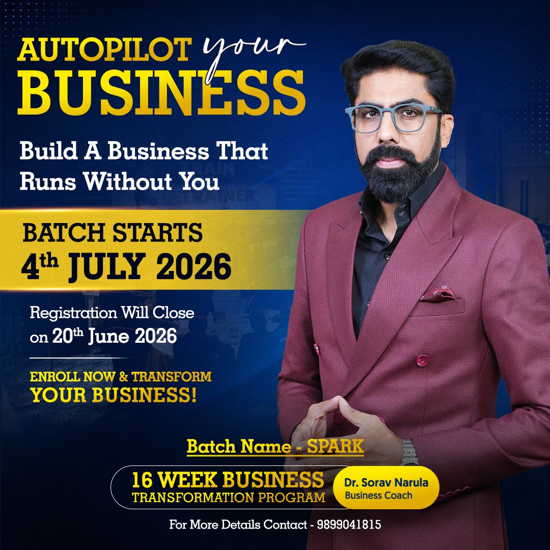 Sorav Narula Facebook ad: Build a Business That Runs Without You