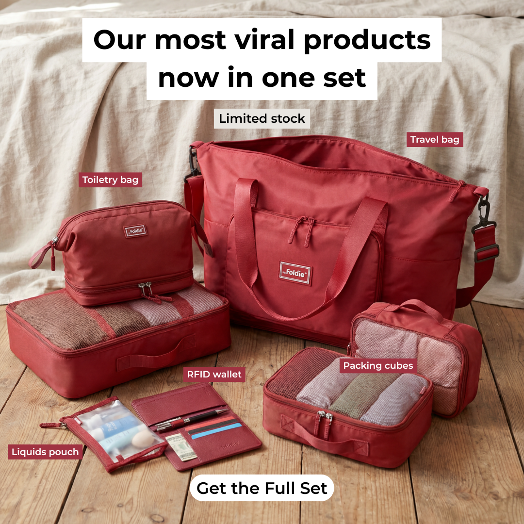 The Foldie Facebook ad: The Viral Travel Set