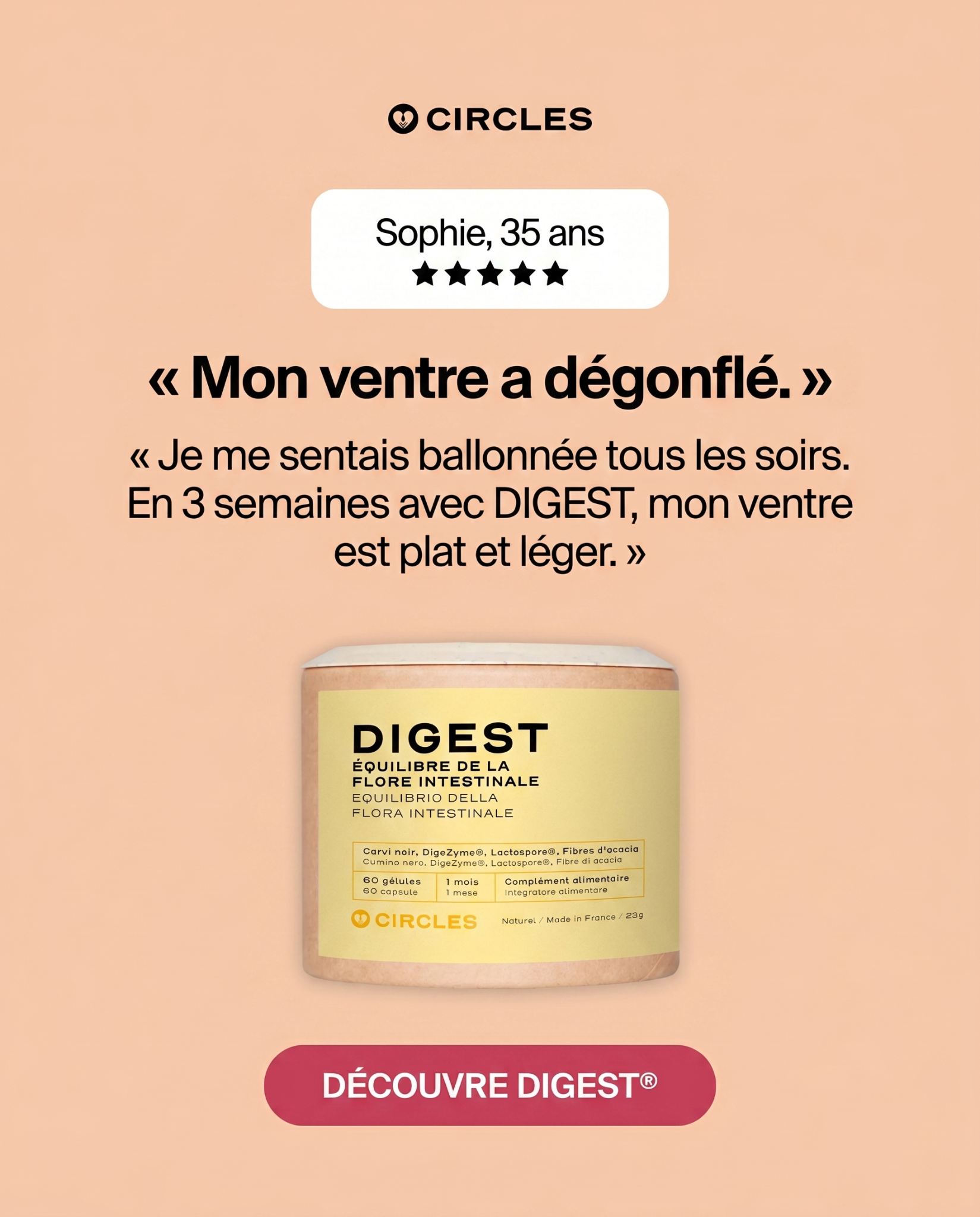 Circles Facebook ad