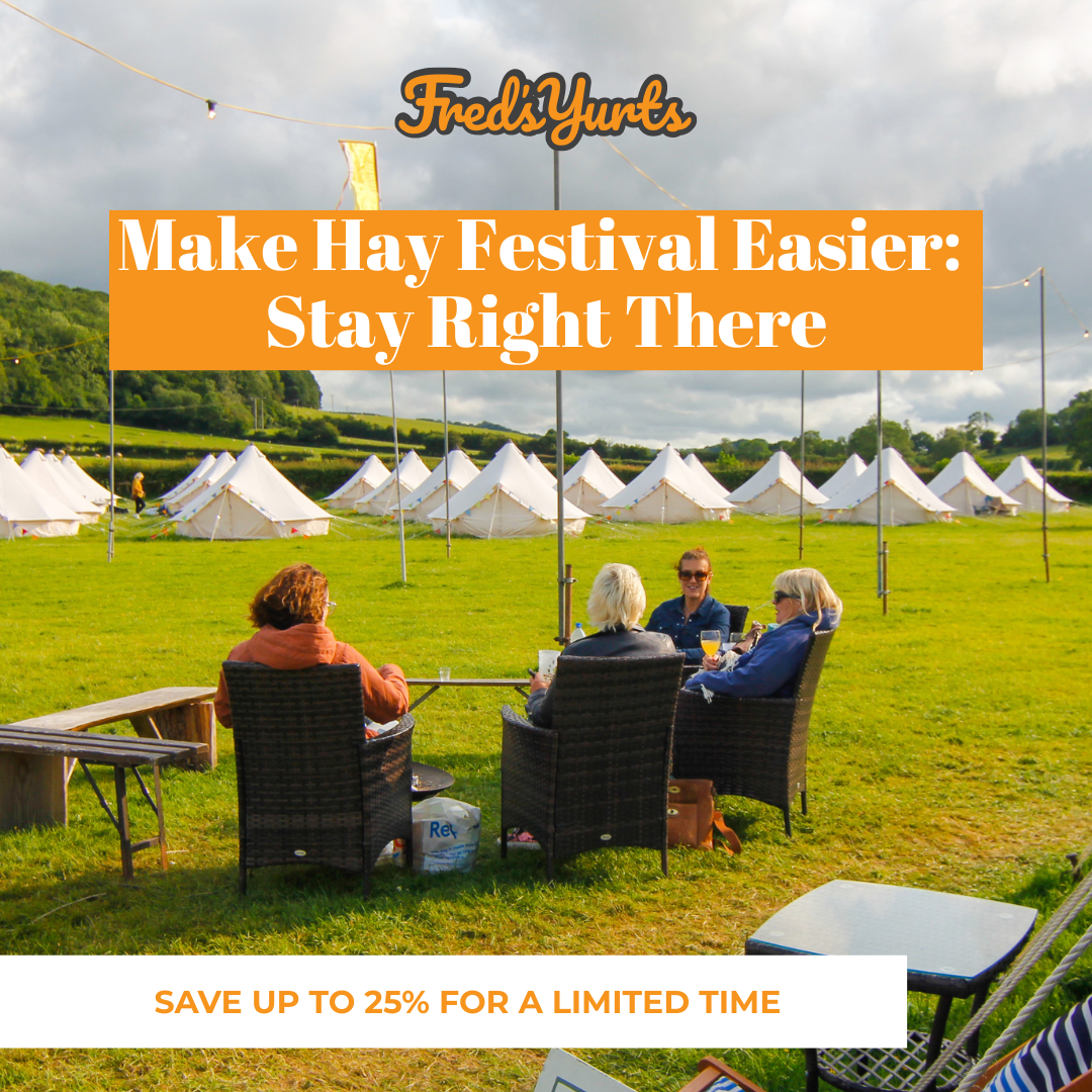 Fred's Yurts Facebook ad: Only a handful of tents are left - 25% OFF!