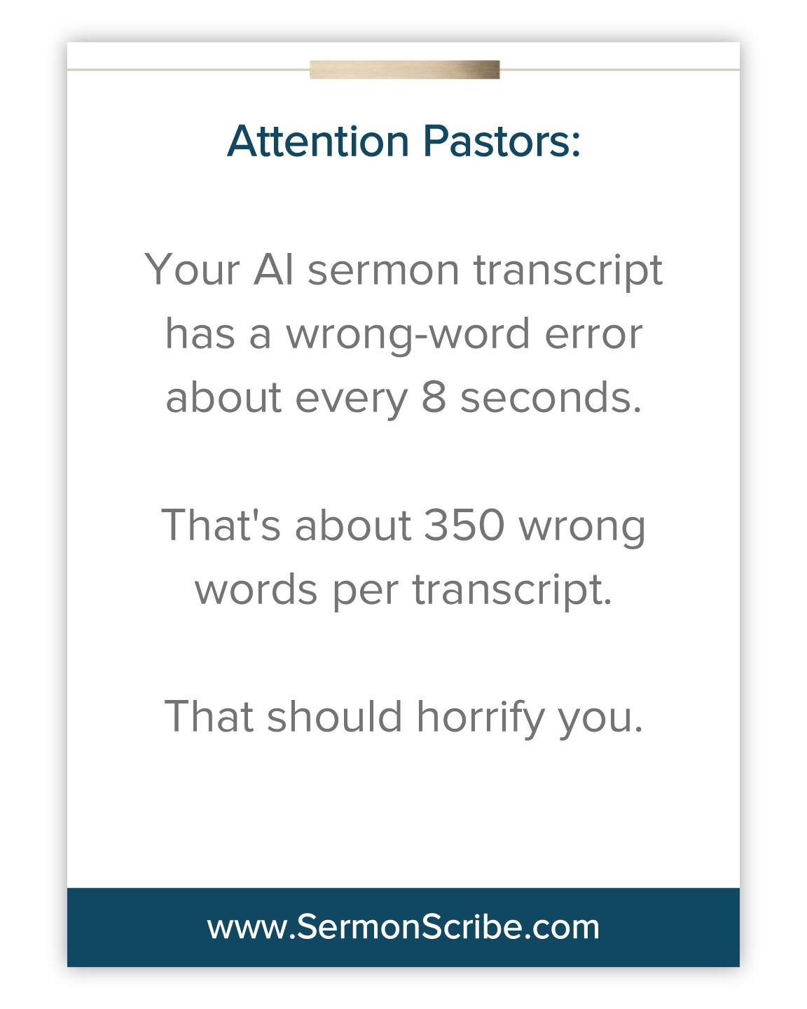 SermonScribe Facebook ad