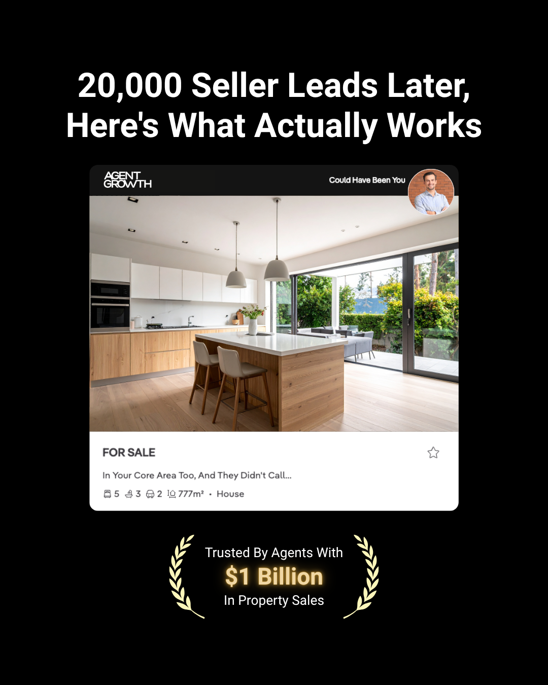 Agent Growth Facebook ad: One Suburb. One Agent. No Competition.