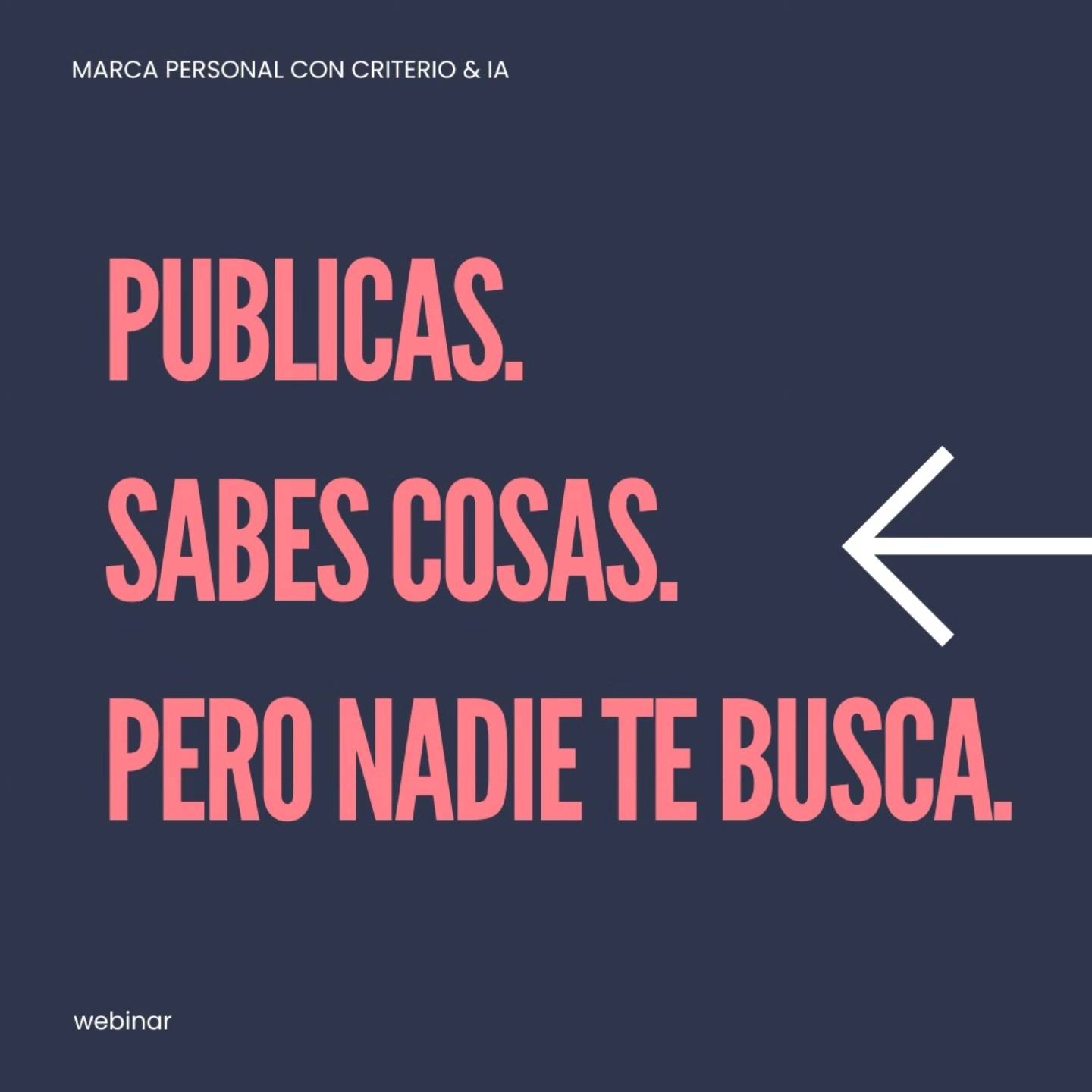 Donald Munoz Facebook ad: Este webinar no es para todos.