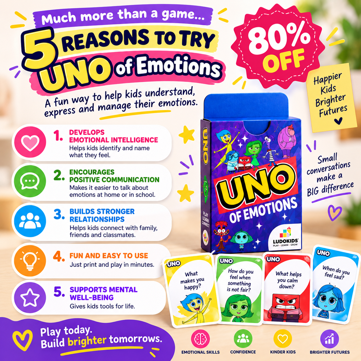 Psicokids Facebook ad: The Card Game That Gets Kids Talking