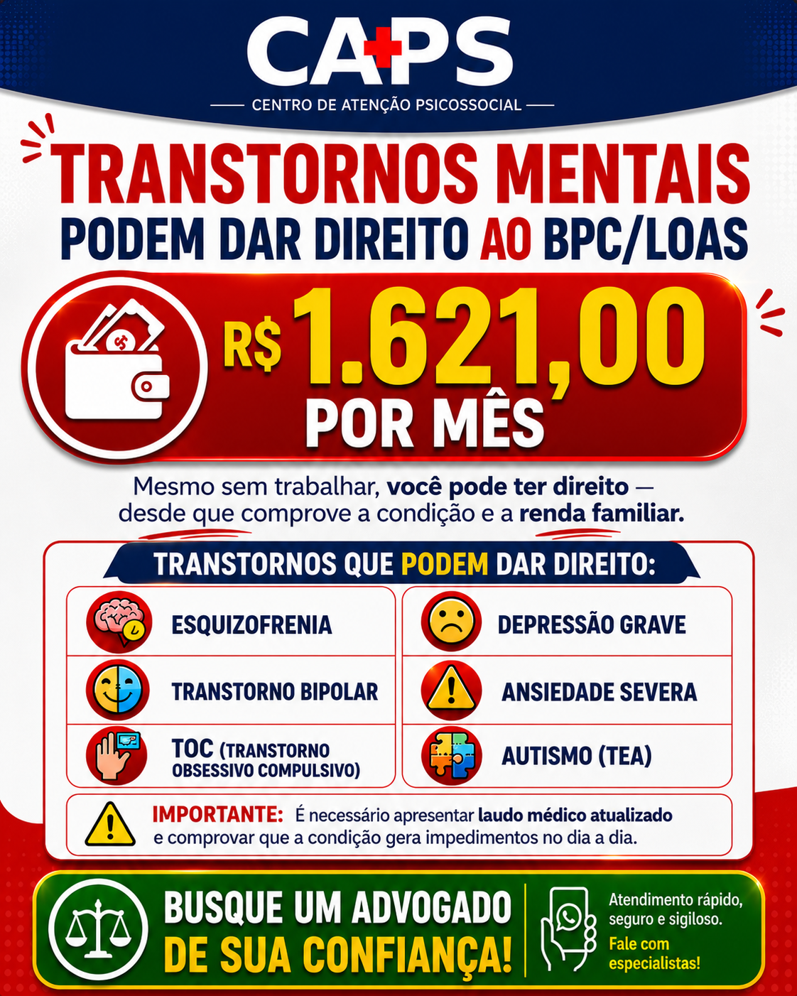 Advogada Izana Couto Facebook ad: Converse conosco