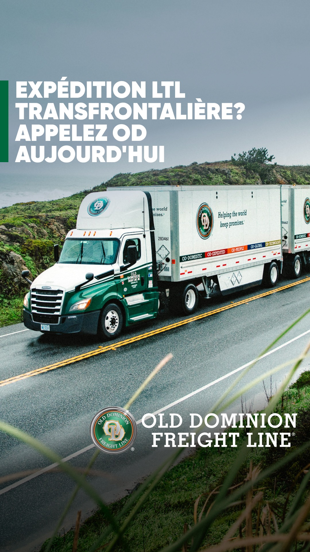 Old Dominion Freight Line, Inc. Facebook ad from Jan 15, 2026