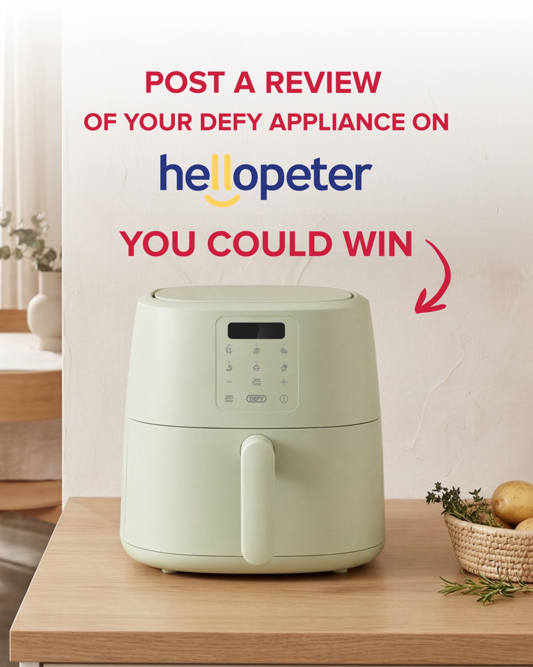 Defy Facebook ad: WIN with Defy!
