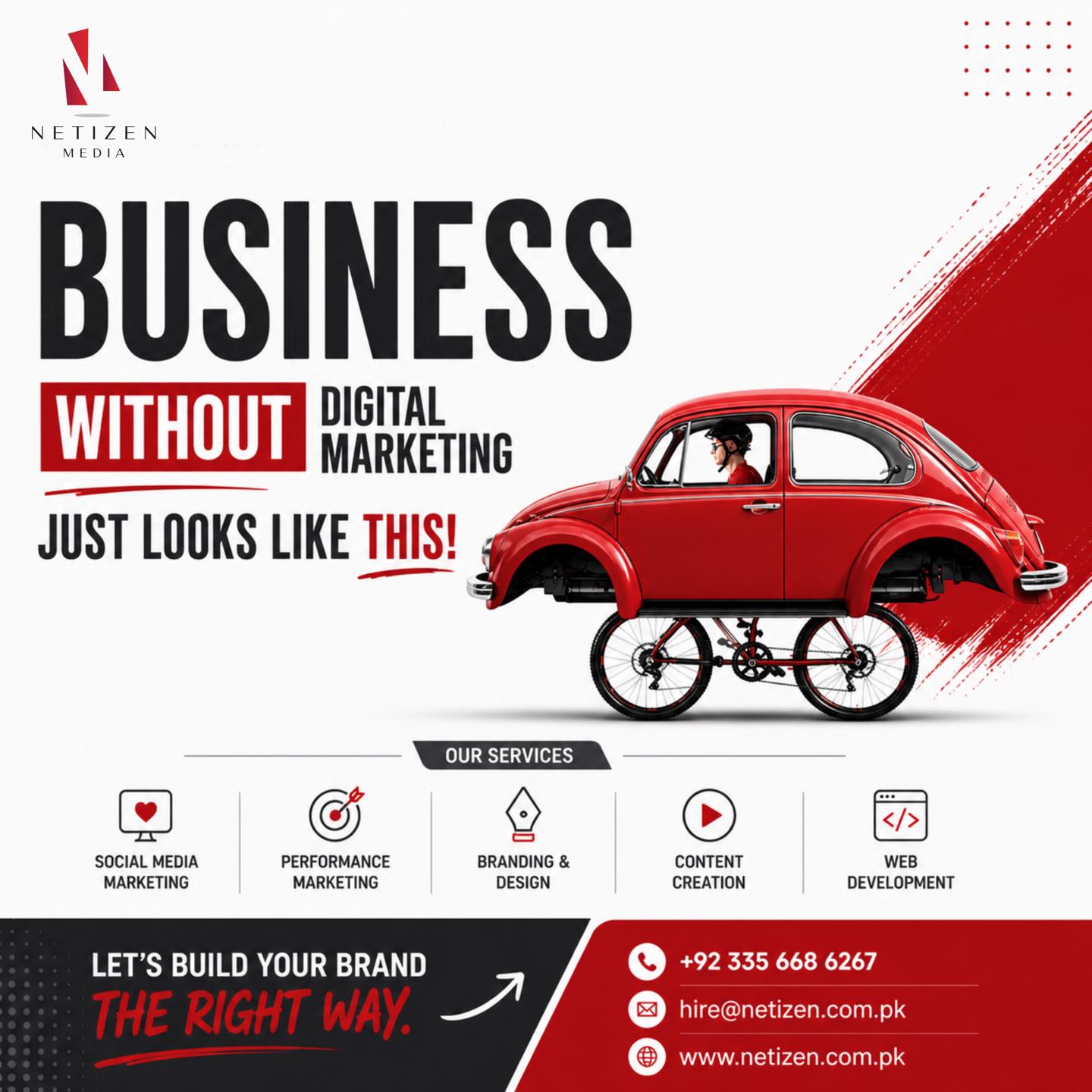 Netizen Media Facebook ad: Still running your business like this?