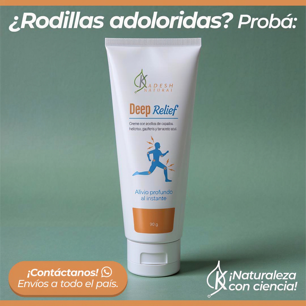 Kadesh Facebook ad: Deep Relief, Para el dolor de rodillas