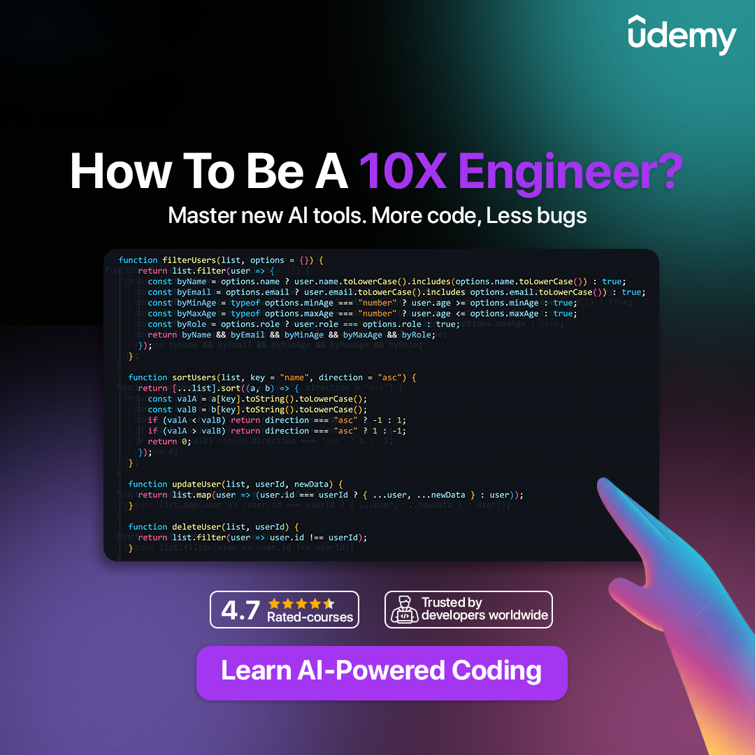 Udemy Facebook ad