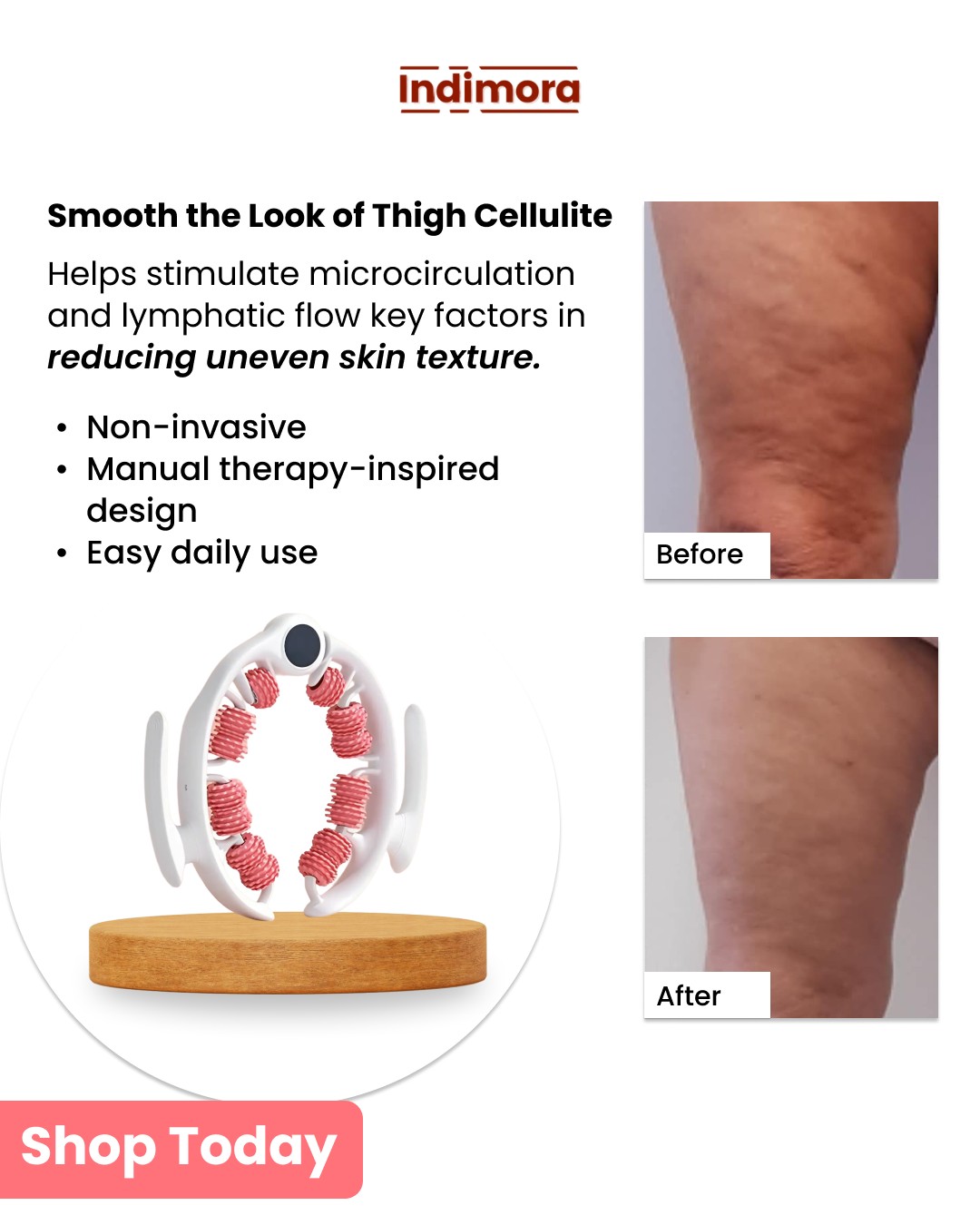 Indimora Facebook ad: Cellulite Massager Roller