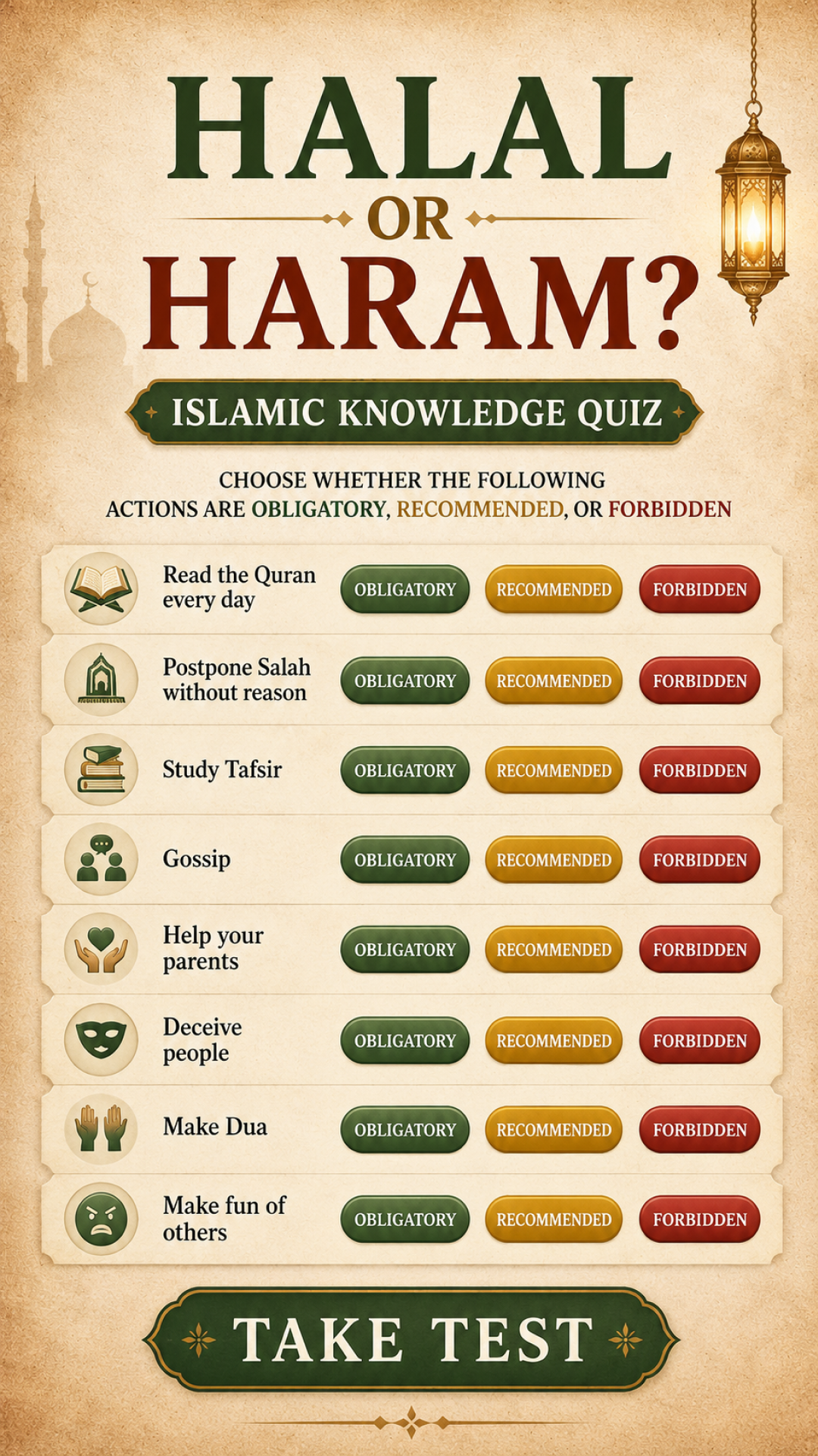 Imam Advice Daily Facebook ad