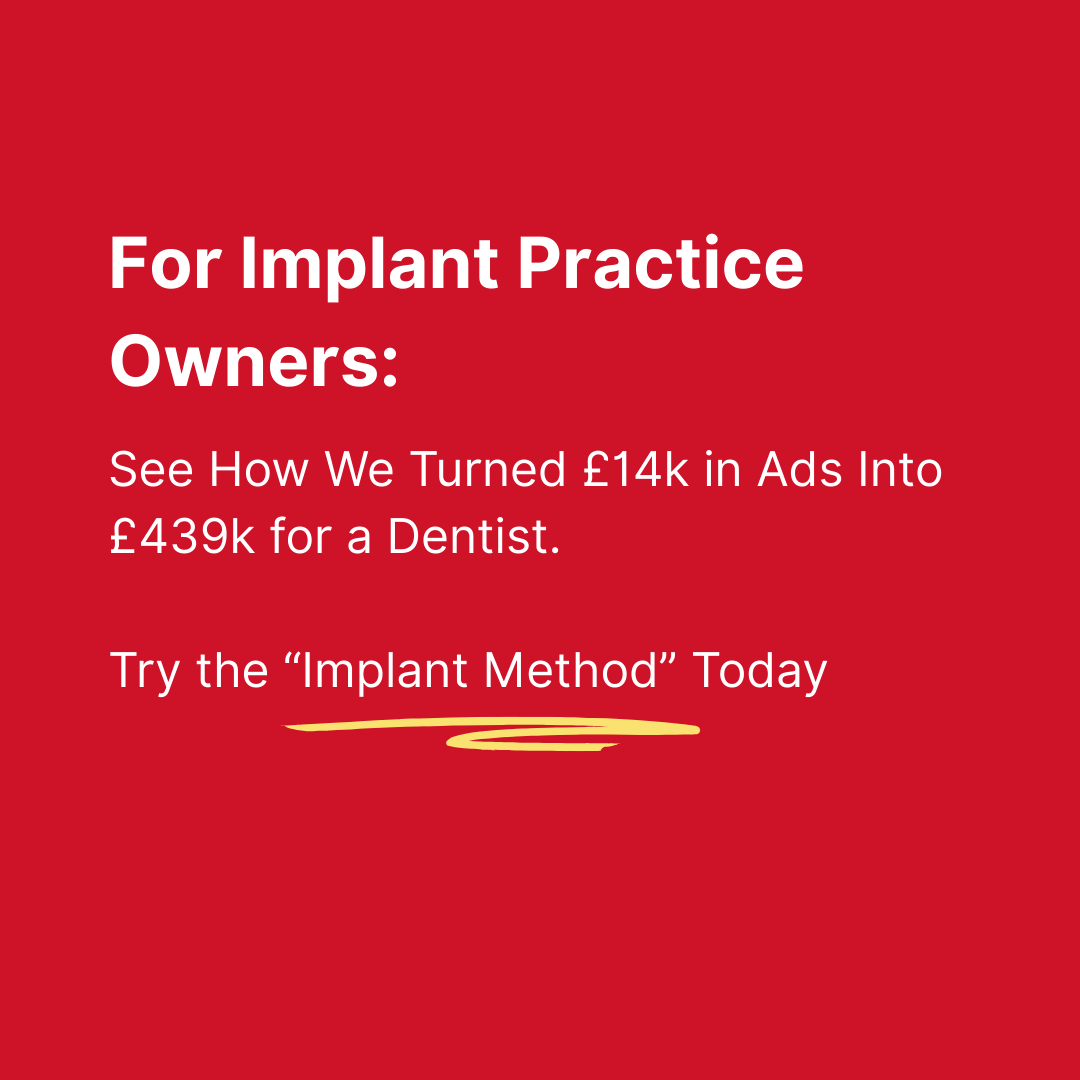 Dental Digital Facebook ad: Generated £439,920 for this dentist.