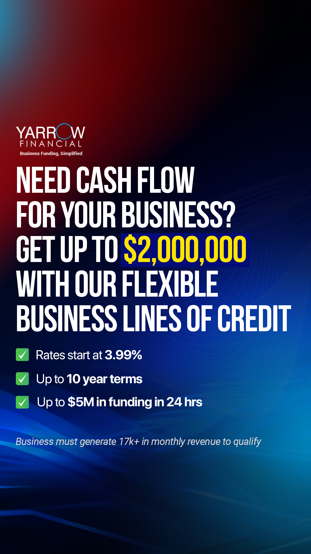 Yarrow Financial Facebook ad