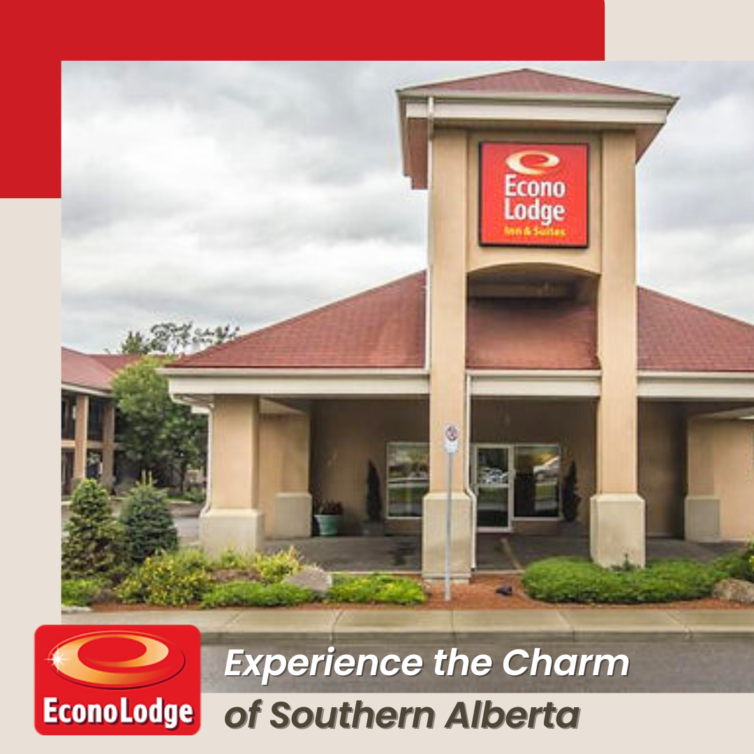 Econo Lodge Inn & Suites Facebook ad: Stay at Econo Lodge Lethbridge and embark on…