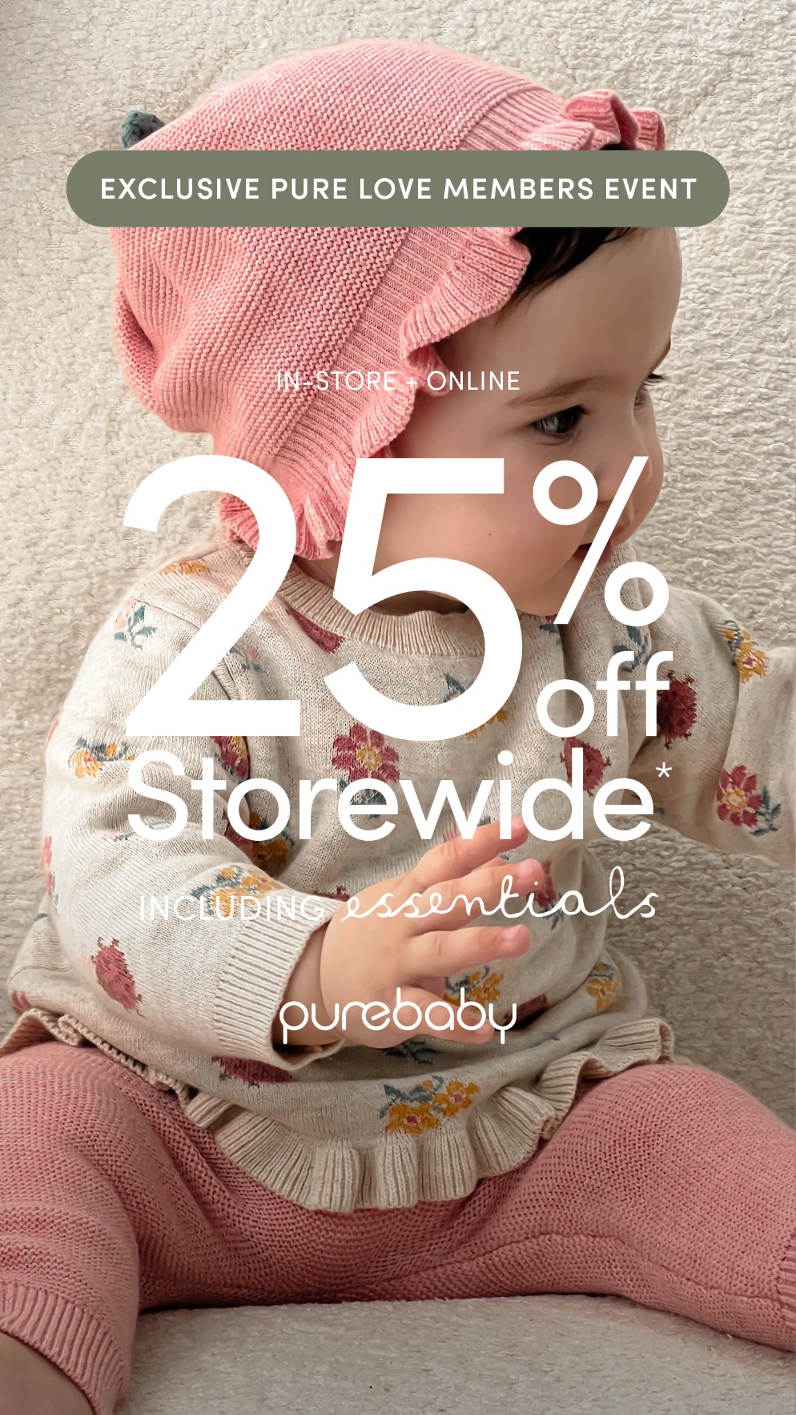 Purebaby Facebook ad