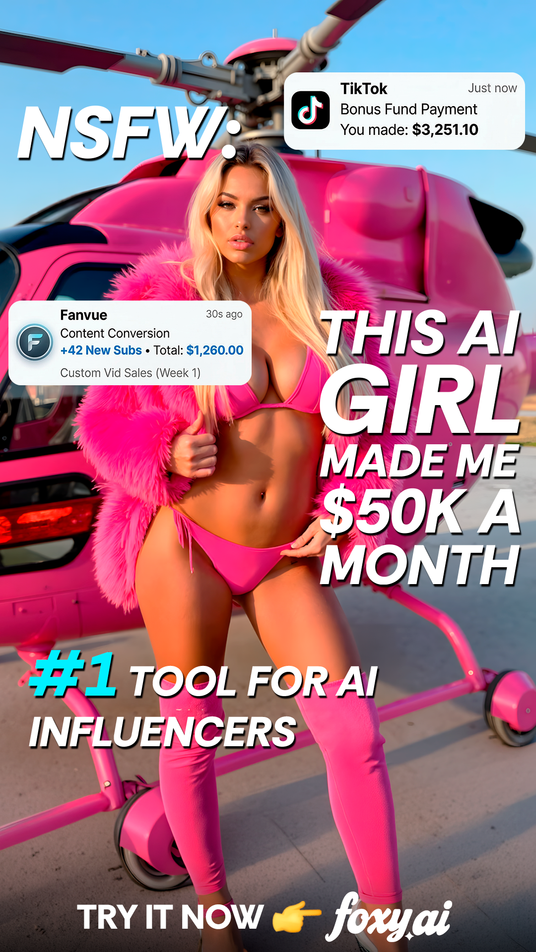 Foxy.ai Facebook ad