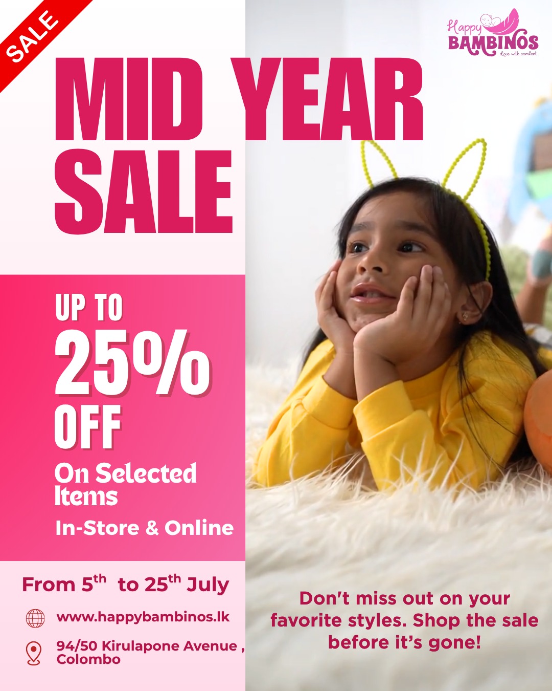 Happy Bambinos Clothing Facebook ad