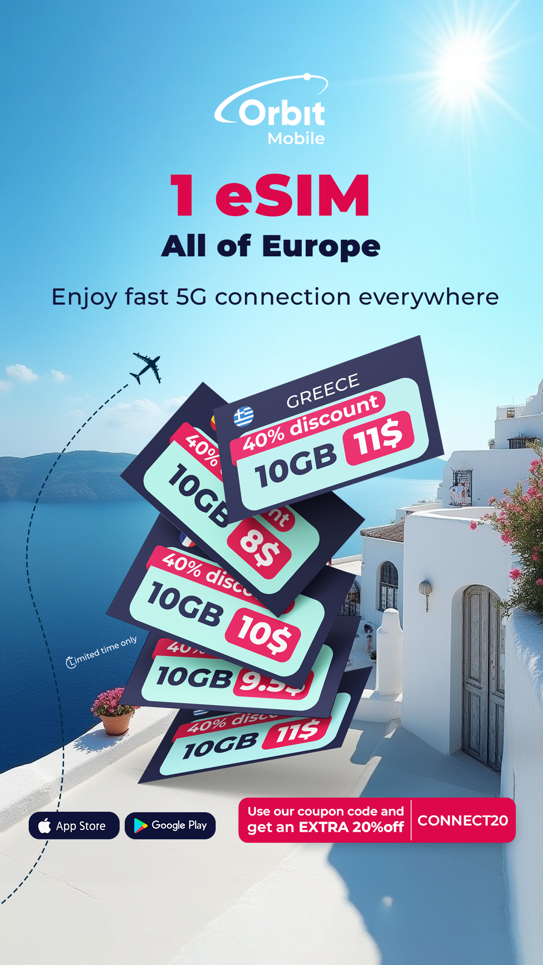 Orbit Mobile Travel App Facebook ad