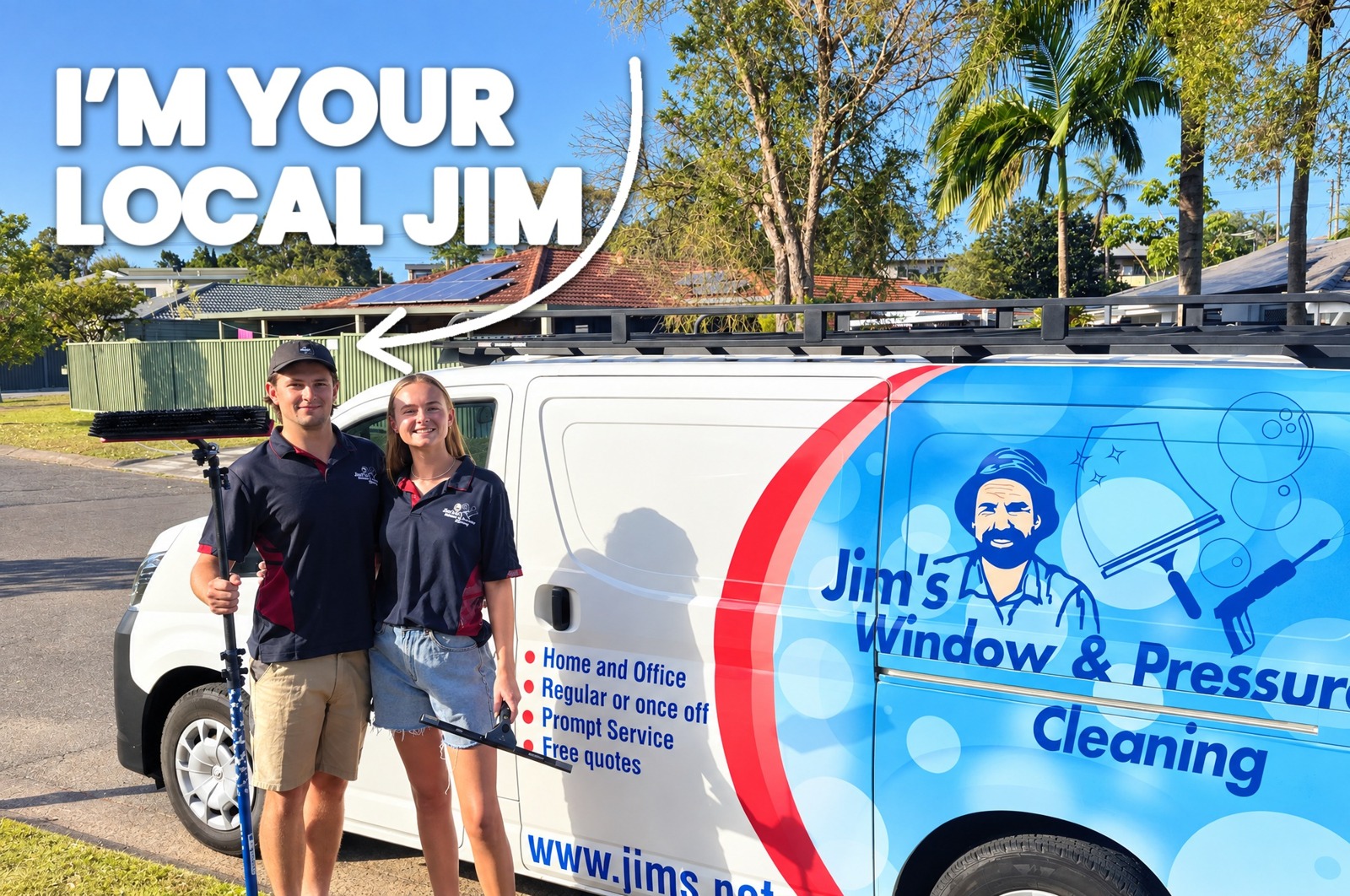 Jim's Window and Pressure Cleaning QLD Facebook ad
