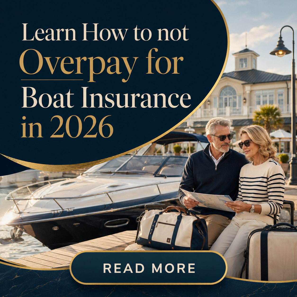 Harmonic Health Facebook ad: Learn How to not Overpay for Boat Insurance
