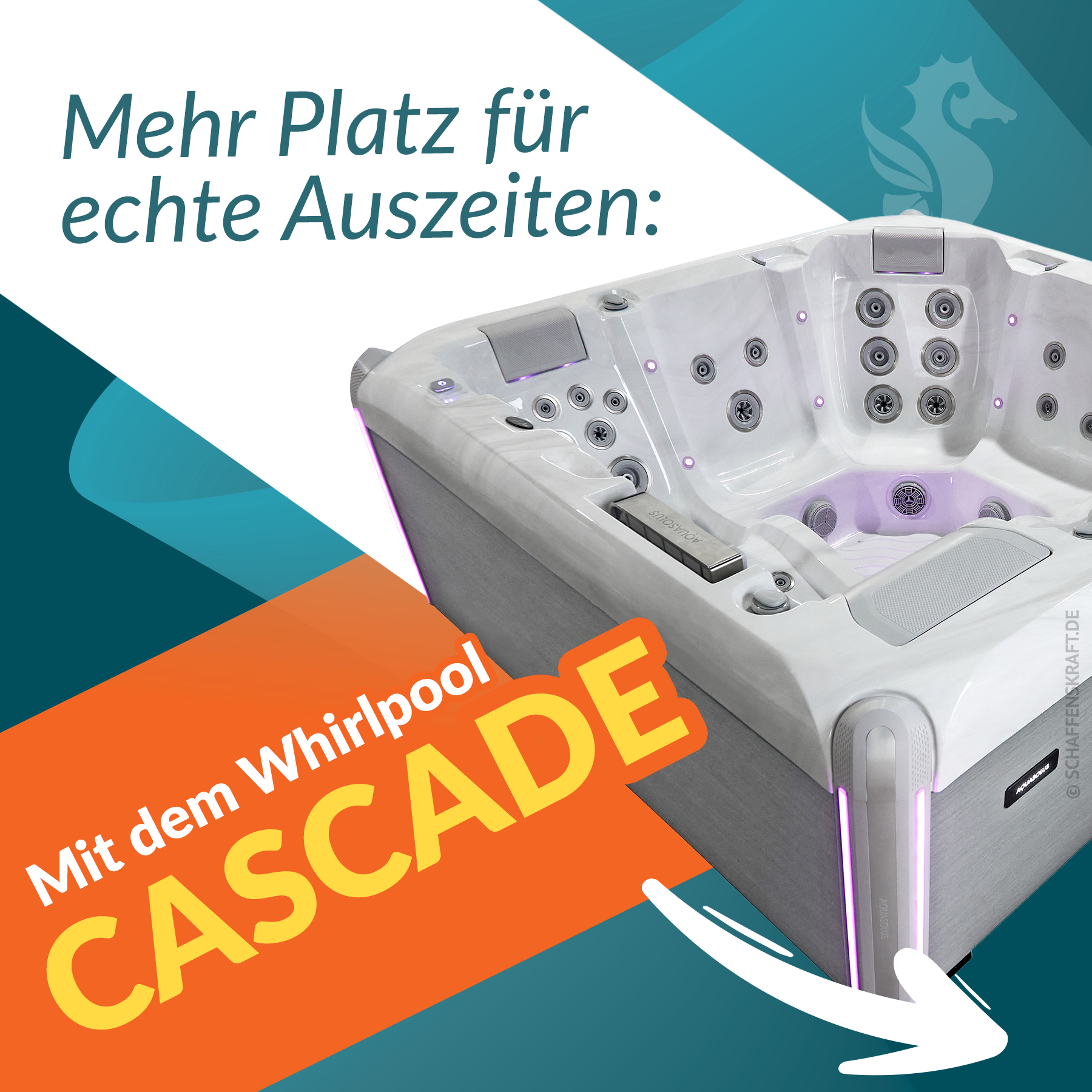 SPRUDELBÜTT- Whirlpools Facebook ad: Der neue Whirlpool CASCADE, unser TOP MODELL 2026.